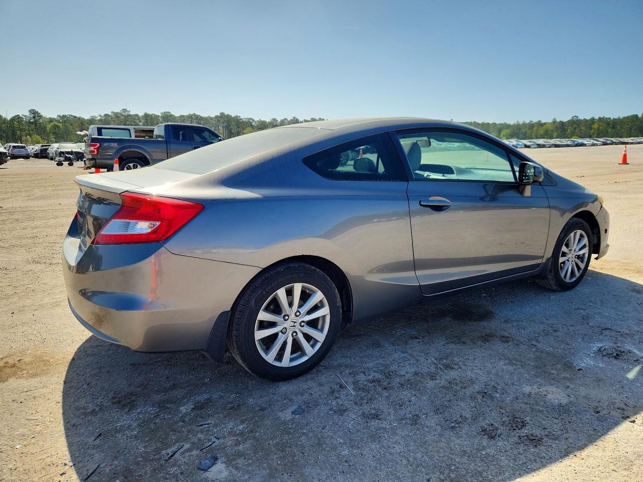 2012 Honda Civic Exl Gray vin: 2HGFG3B04CH515895