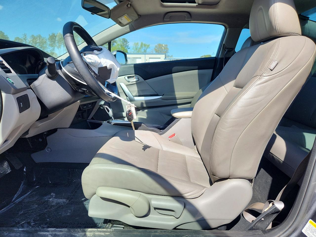 2012 Honda Civic Exl Gray vin: 2HGFG3B04CH515895
