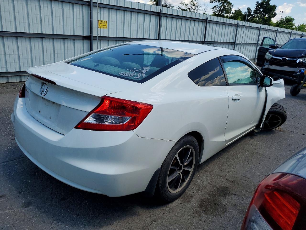 2012 Honda Civic Exl White vin: 2HGFG3B04CH541591