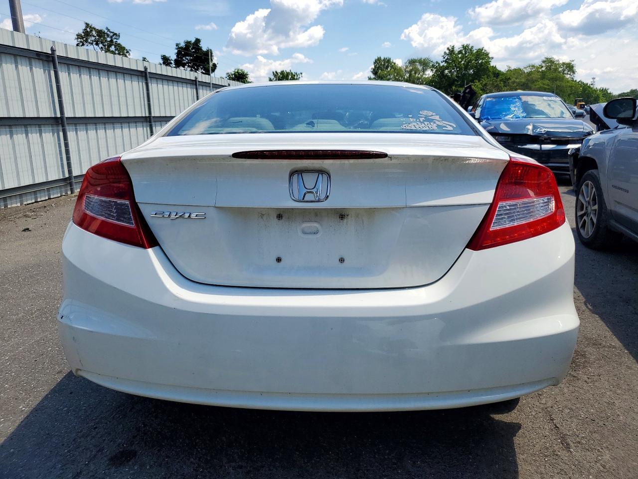 2012 Honda Civic Exl White vin: 2HGFG3B04CH541591