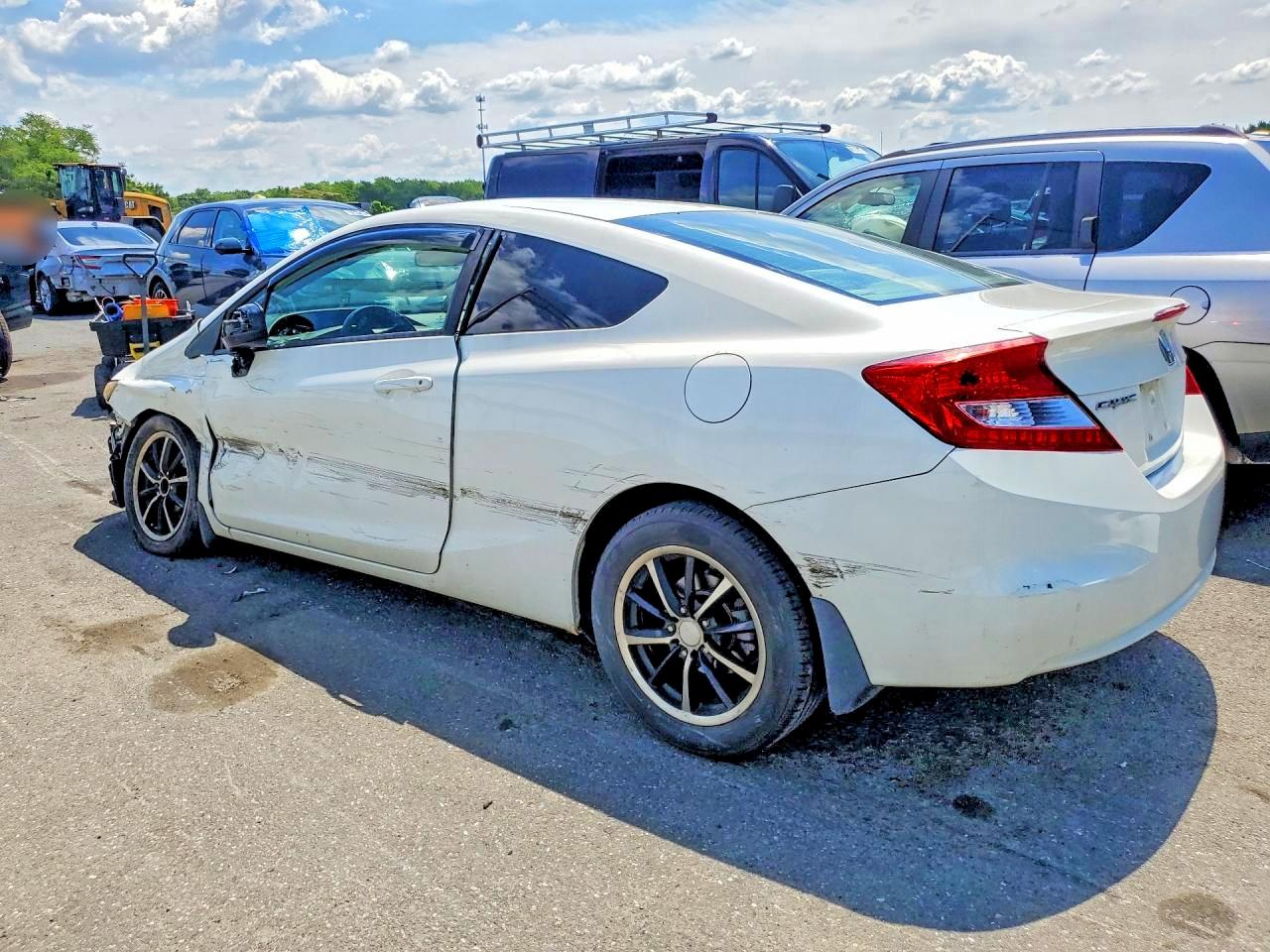 2012 Honda Civic Exl White vin: 2HGFG3B04CH541591