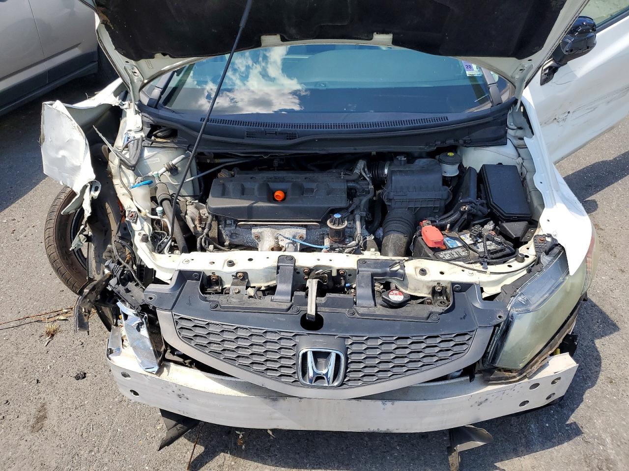 2012 Honda Civic Exl White vin: 2HGFG3B04CH541591