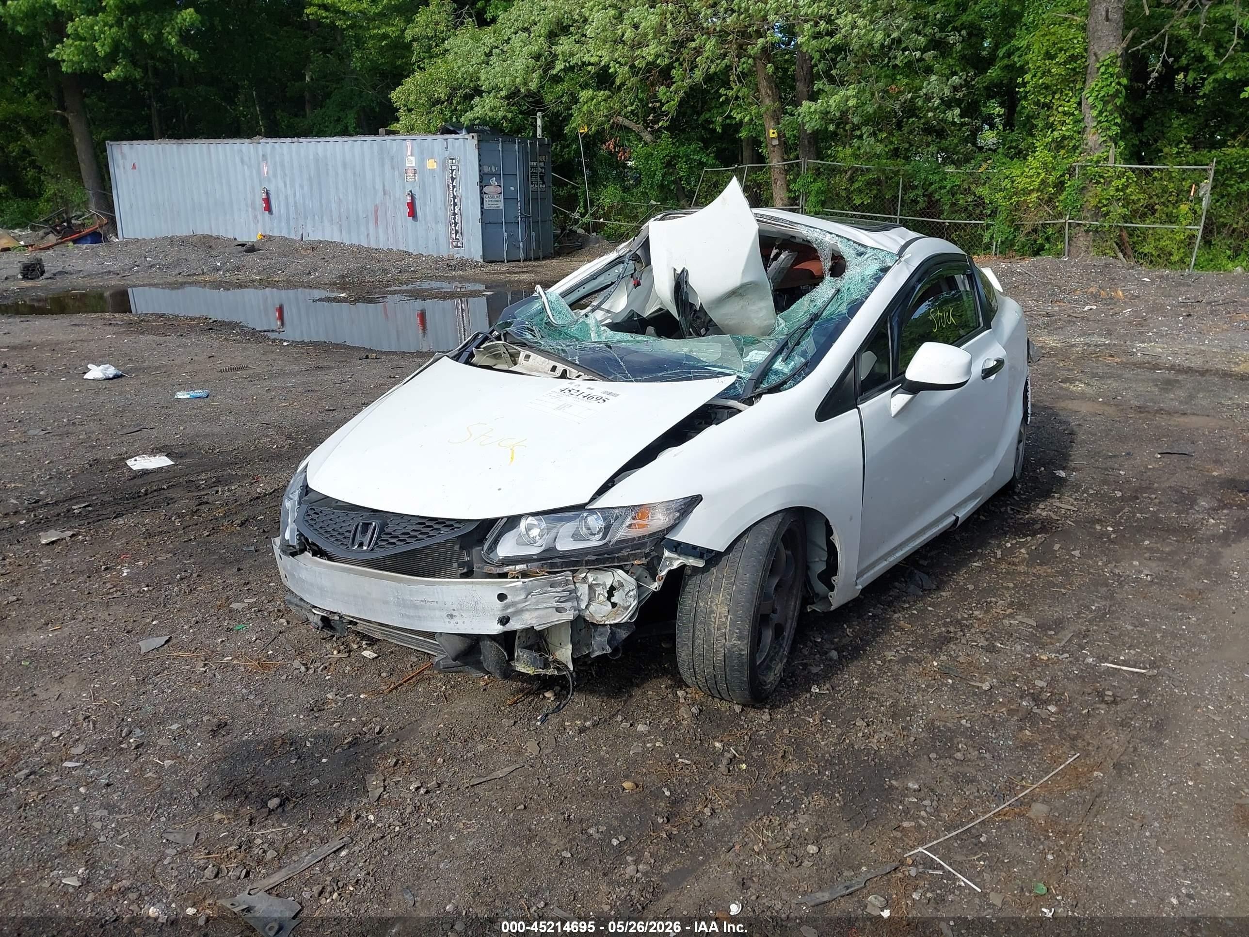 2013 Honda Civic Ex-l White vin: 2HGFG3B04DH507992