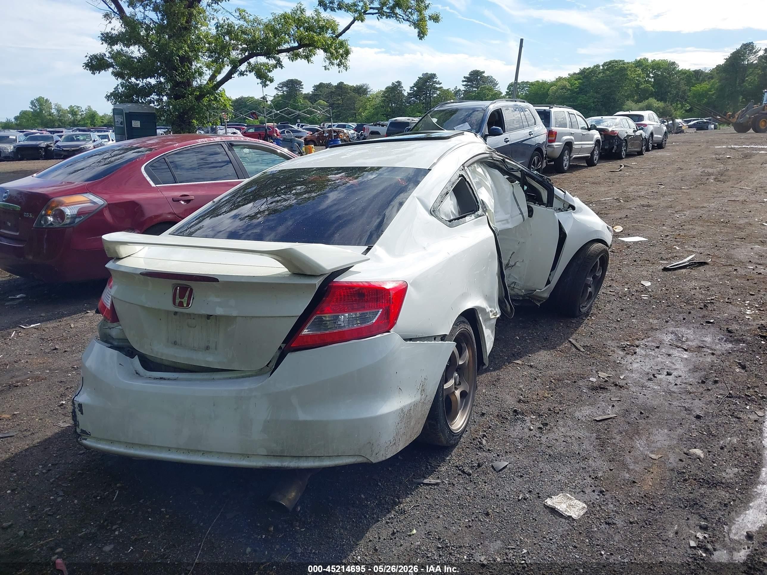 2013 Honda Civic Ex-l White vin: 2HGFG3B04DH507992