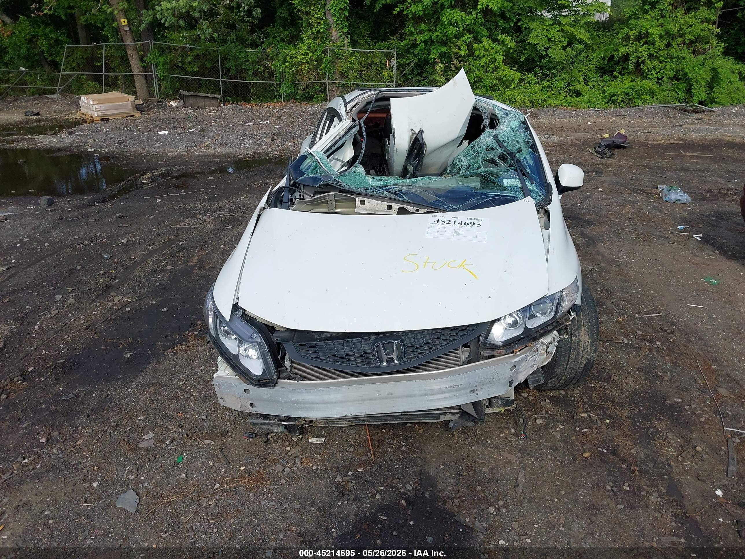 2013 Honda Civic Ex-l White vin: 2HGFG3B04DH507992