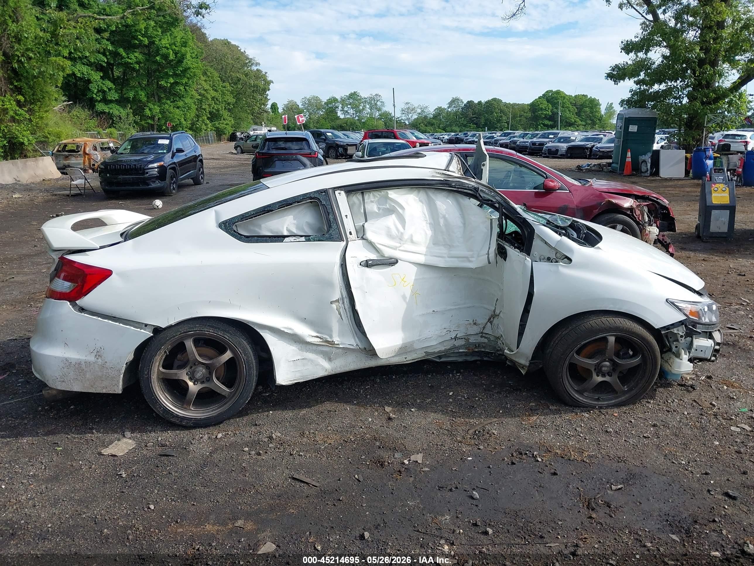 2013 Honda Civic Ex-l White vin: 2HGFG3B04DH507992