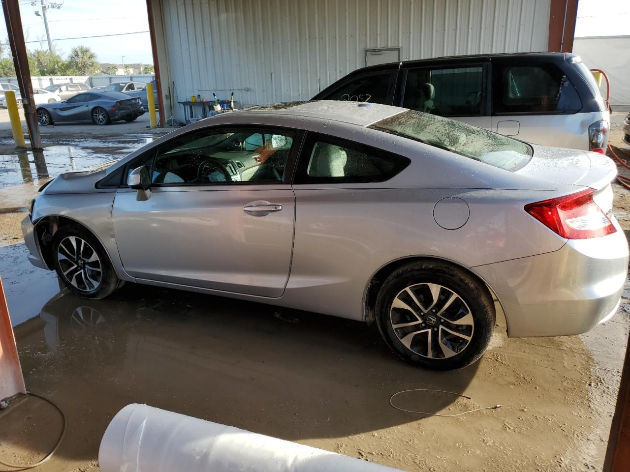 2013 Honda Civic Exl Серебряный vin: 2HGFG3B05DH523201
