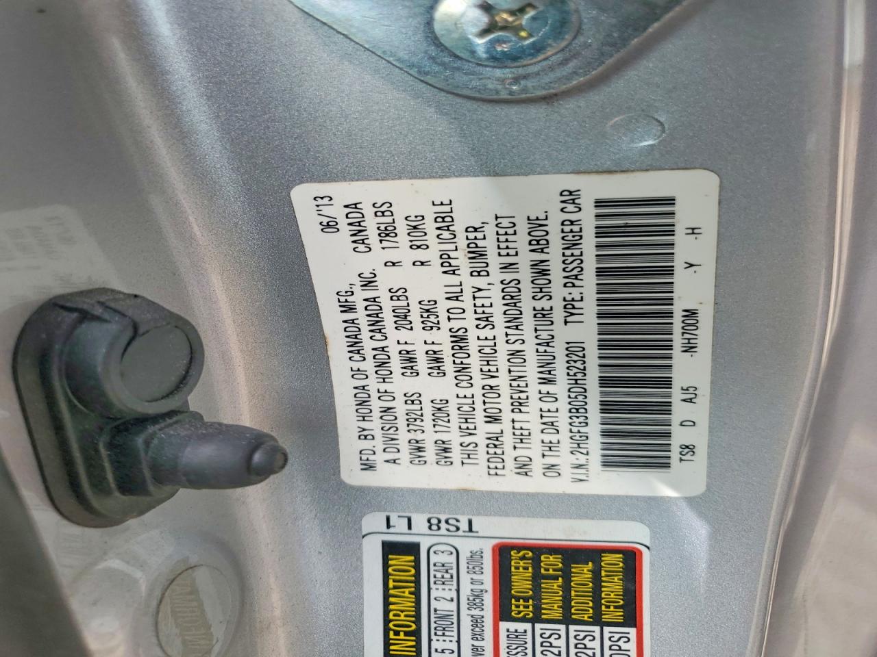2013 Honda Civic Exl Серебряный vin: 2HGFG3B05DH523201