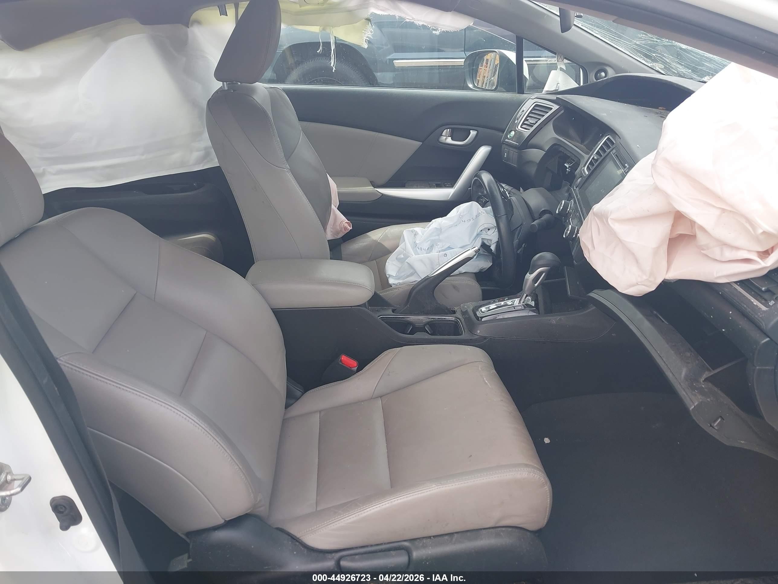 2015 Honda Civic Ex-l White vin: 2HGFG3B05FH500729
