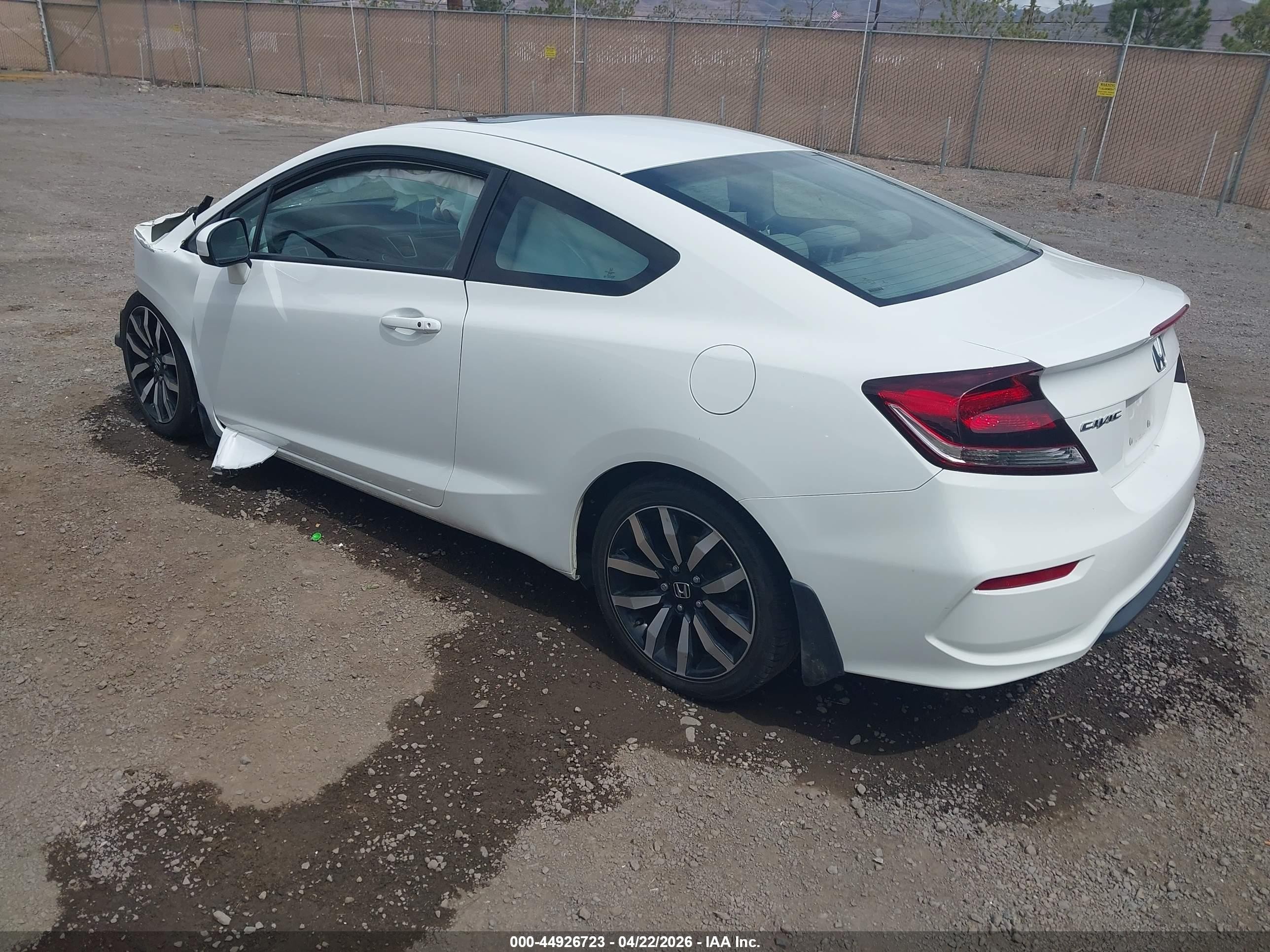 2015 Honda Civic Ex-l White vin: 2HGFG3B05FH500729
