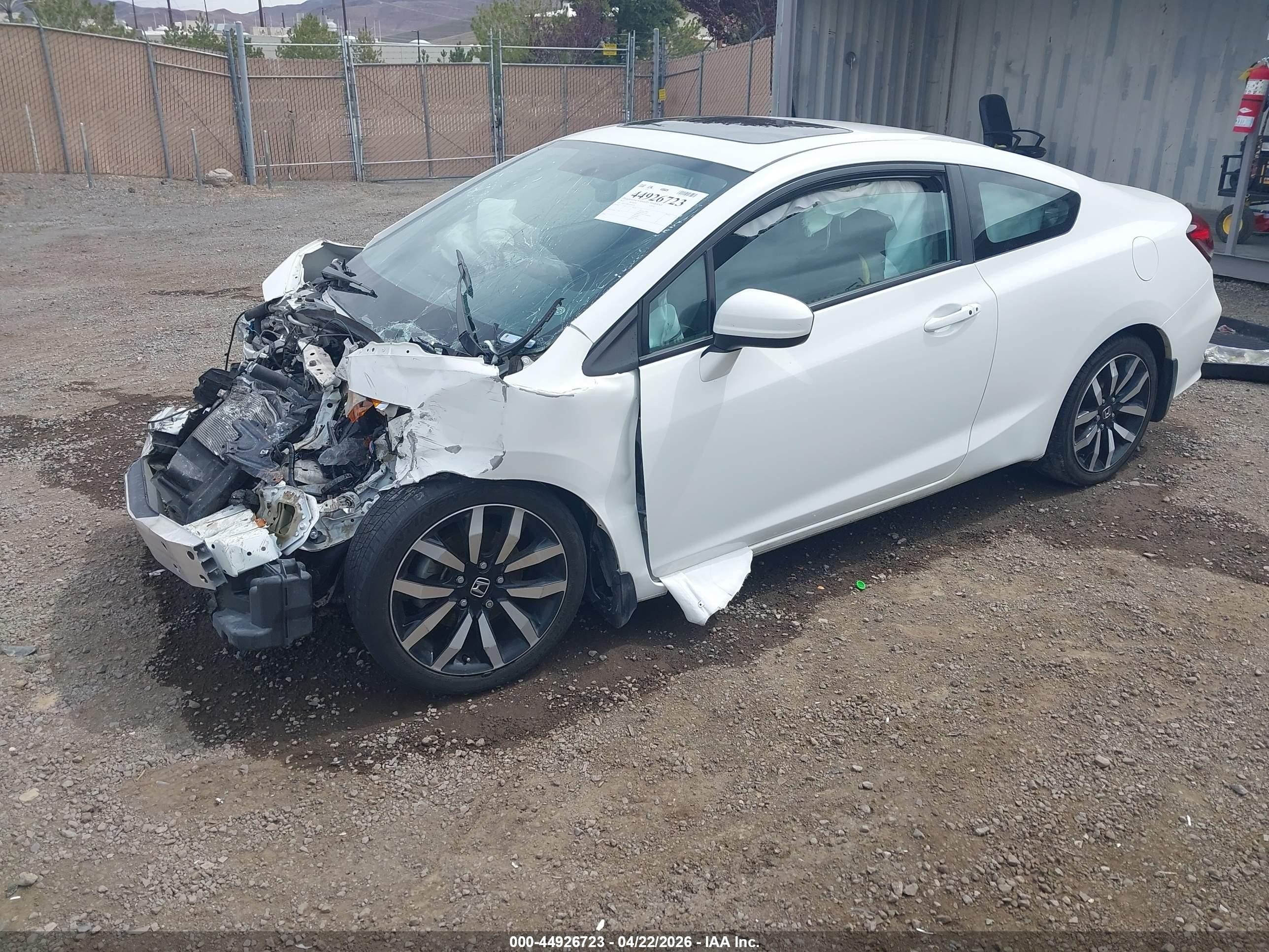 2015 Honda Civic Ex-l White vin: 2HGFG3B05FH500729