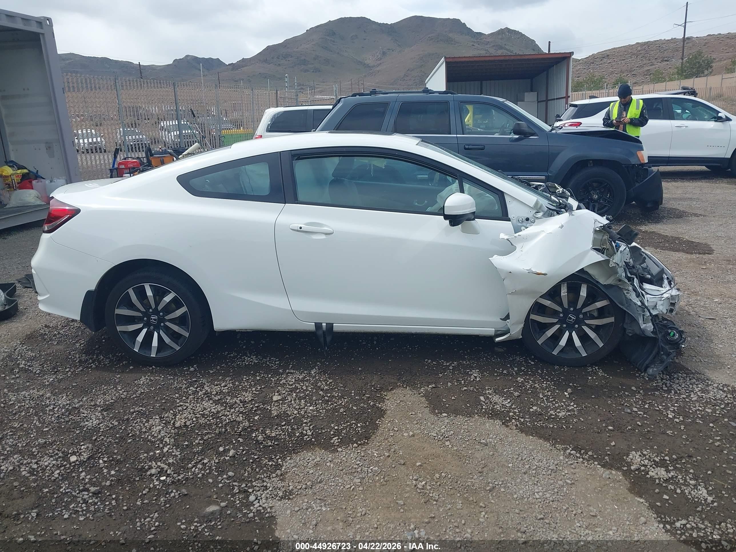 2015 Honda Civic Ex-l White vin: 2HGFG3B05FH500729
