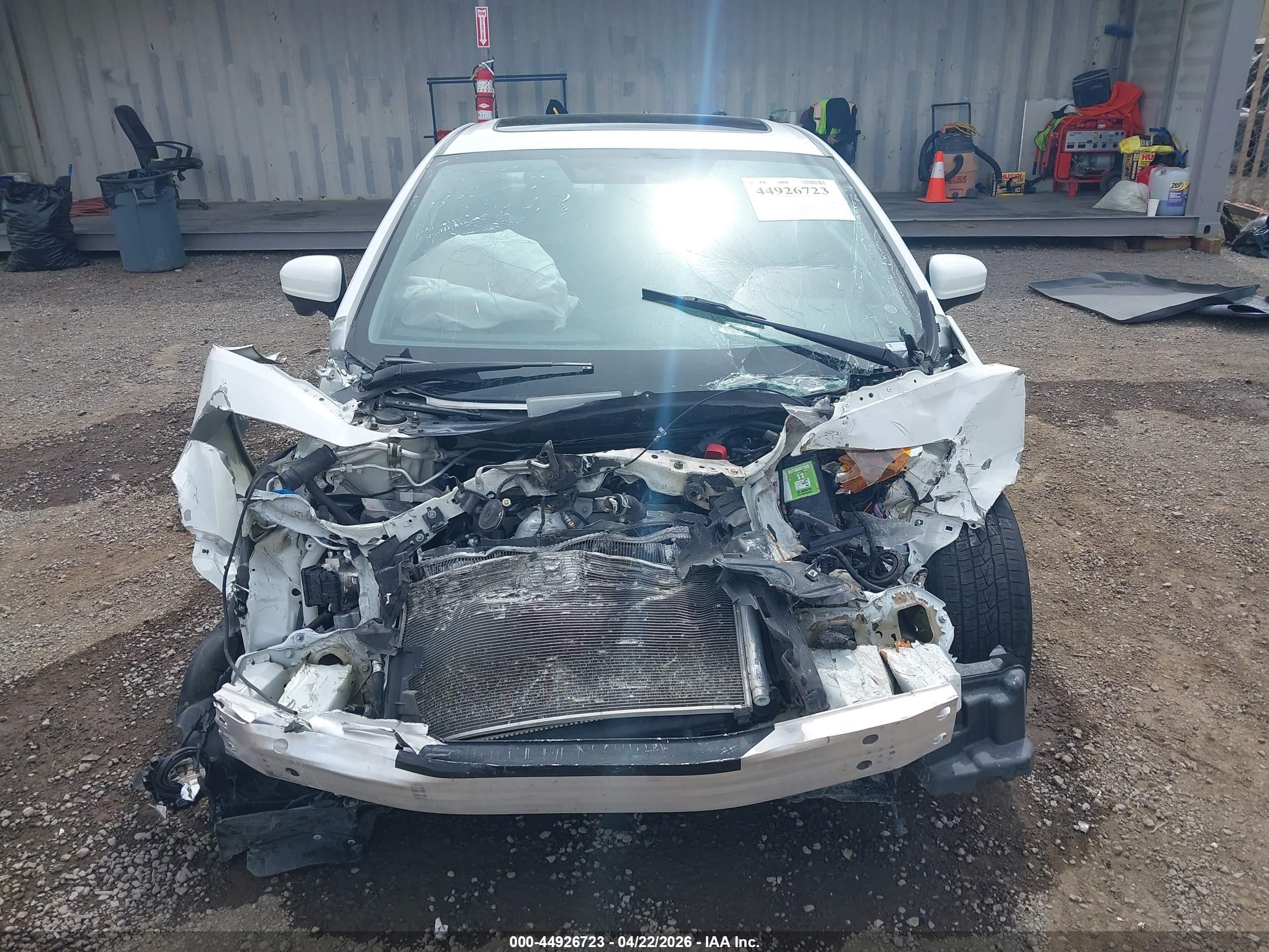 2015 Honda Civic Ex-l White vin: 2HGFG3B05FH500729