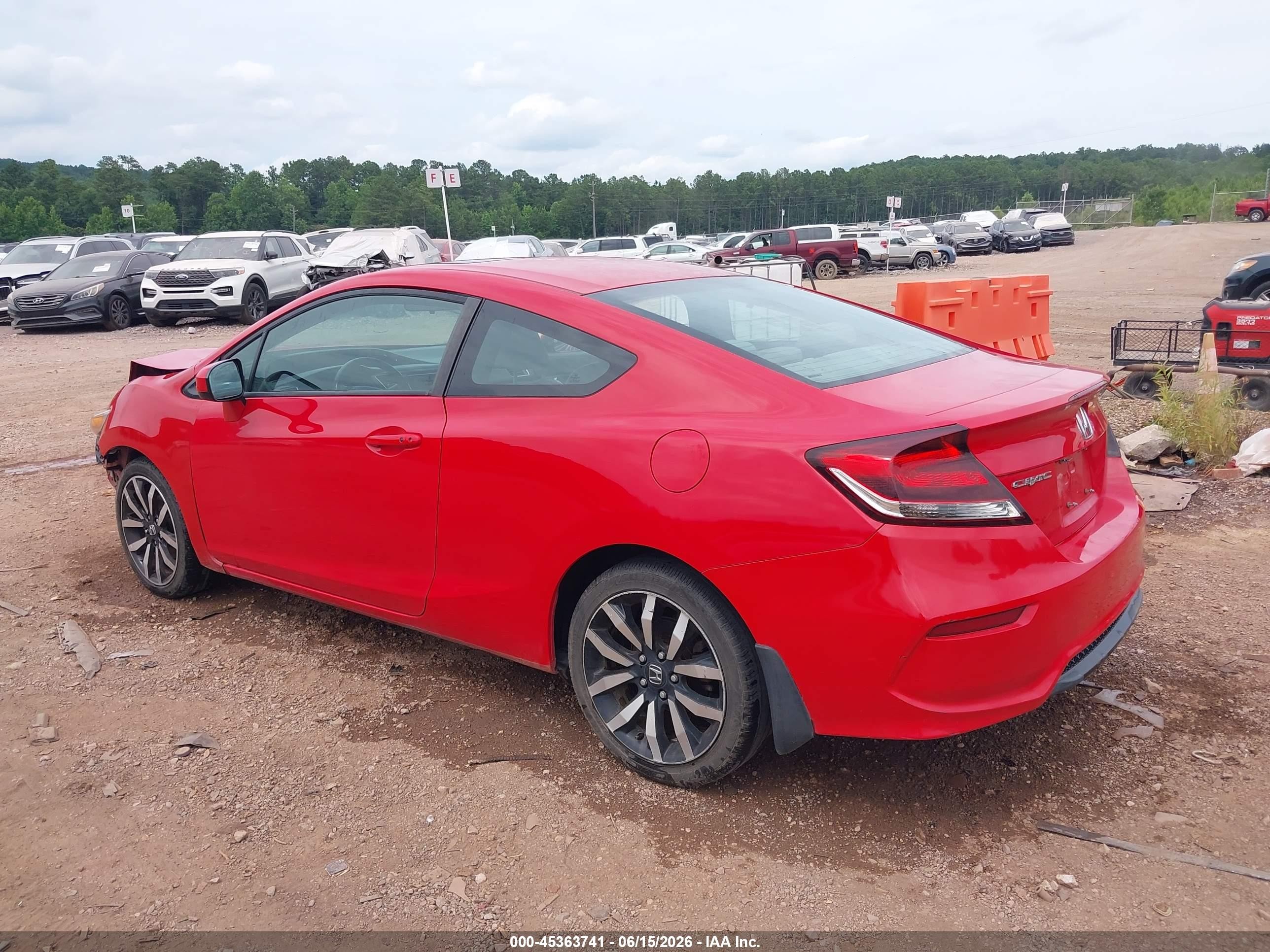 2015 Honda Civic Ex-l Red vin: 2HGFG3B05FH530376