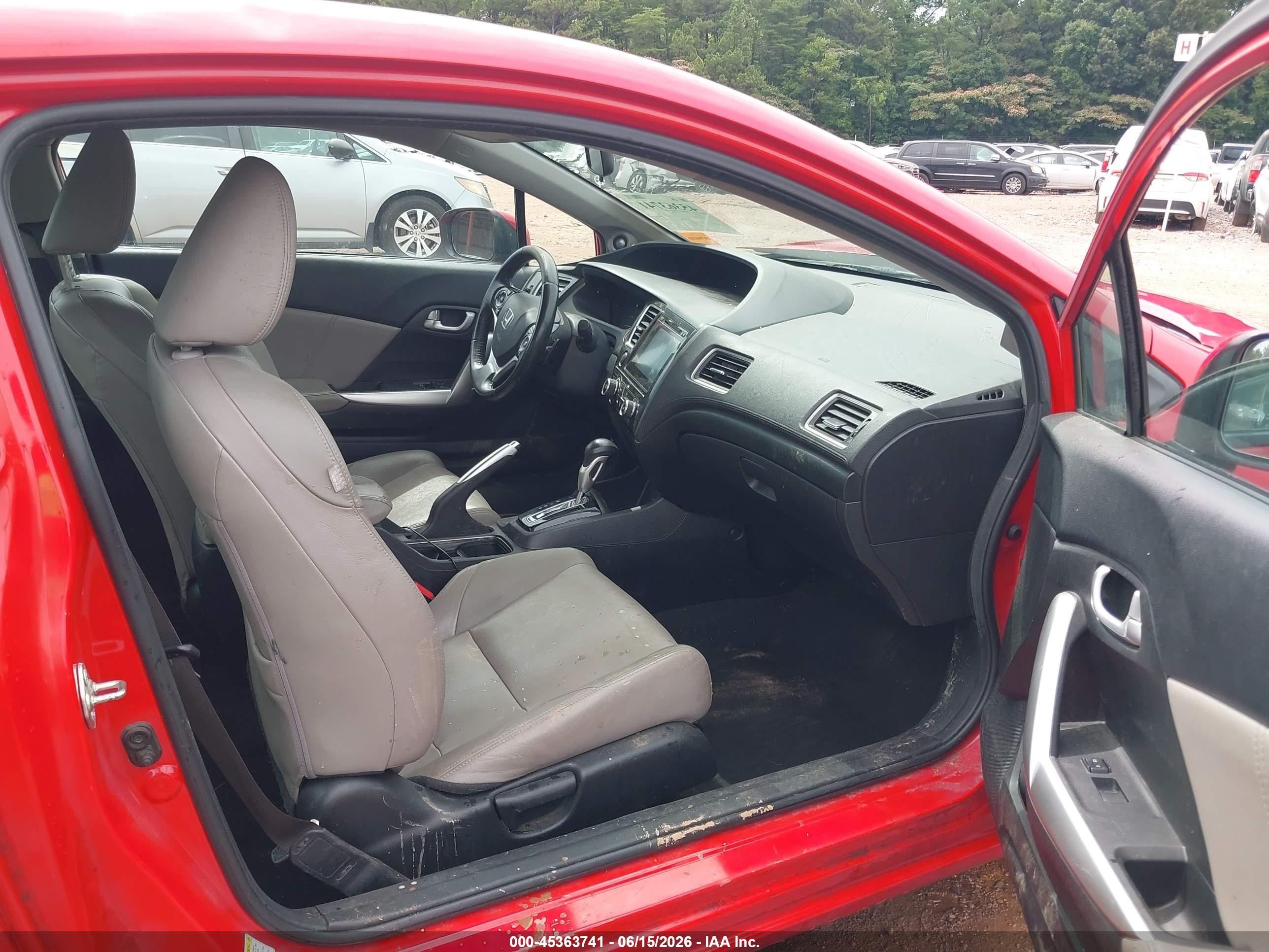 2015 Honda Civic Ex-l Red vin: 2HGFG3B05FH530376