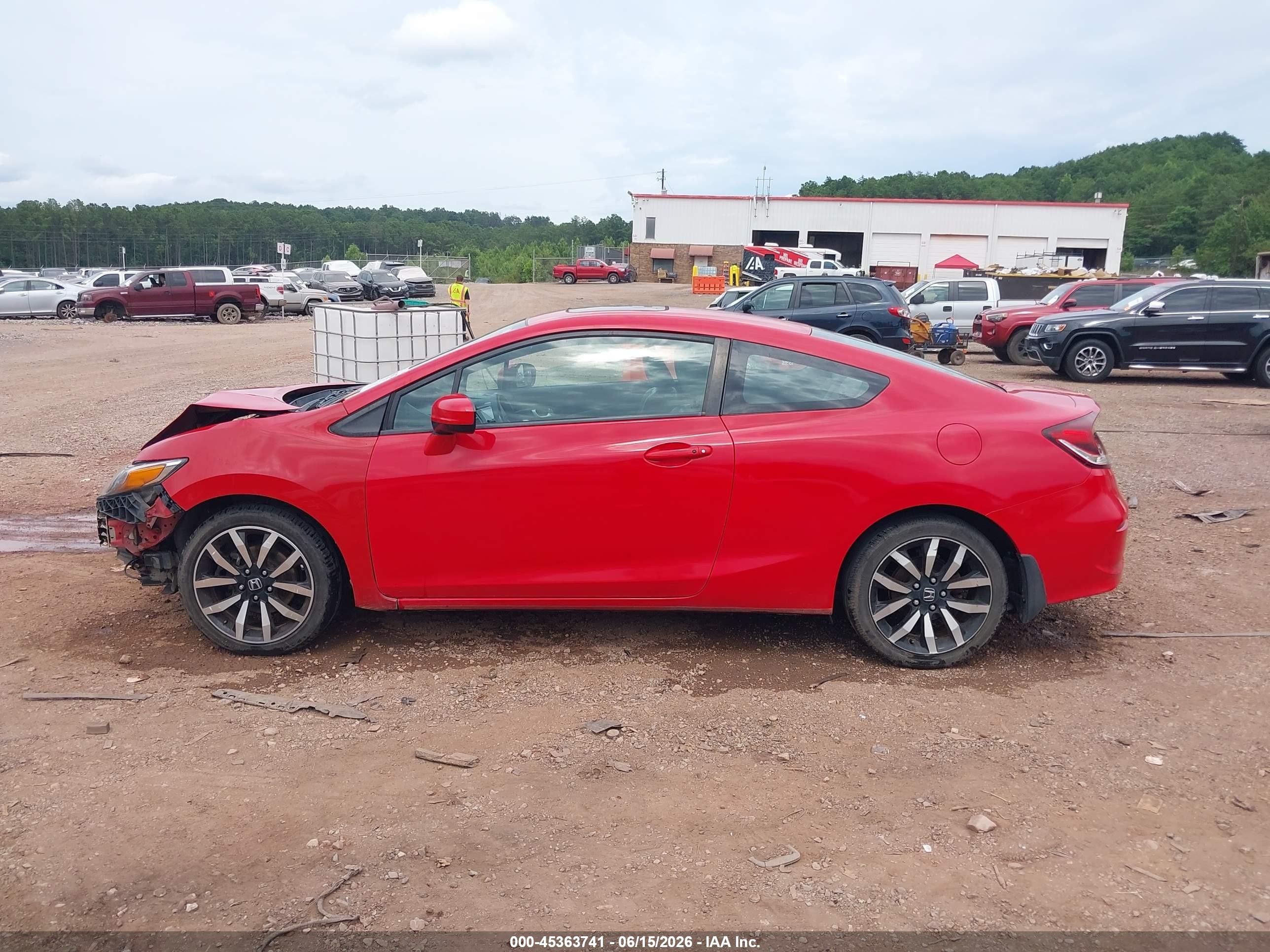 2015 Honda Civic Ex-l Red vin: 2HGFG3B05FH530376