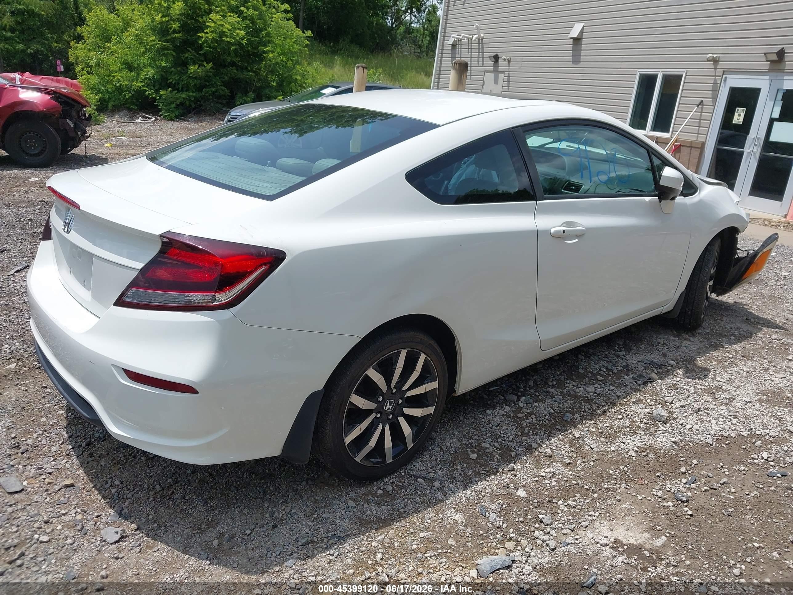 2015 Honda Civic Ex-l White vin: 2HGFG3B07FH510744