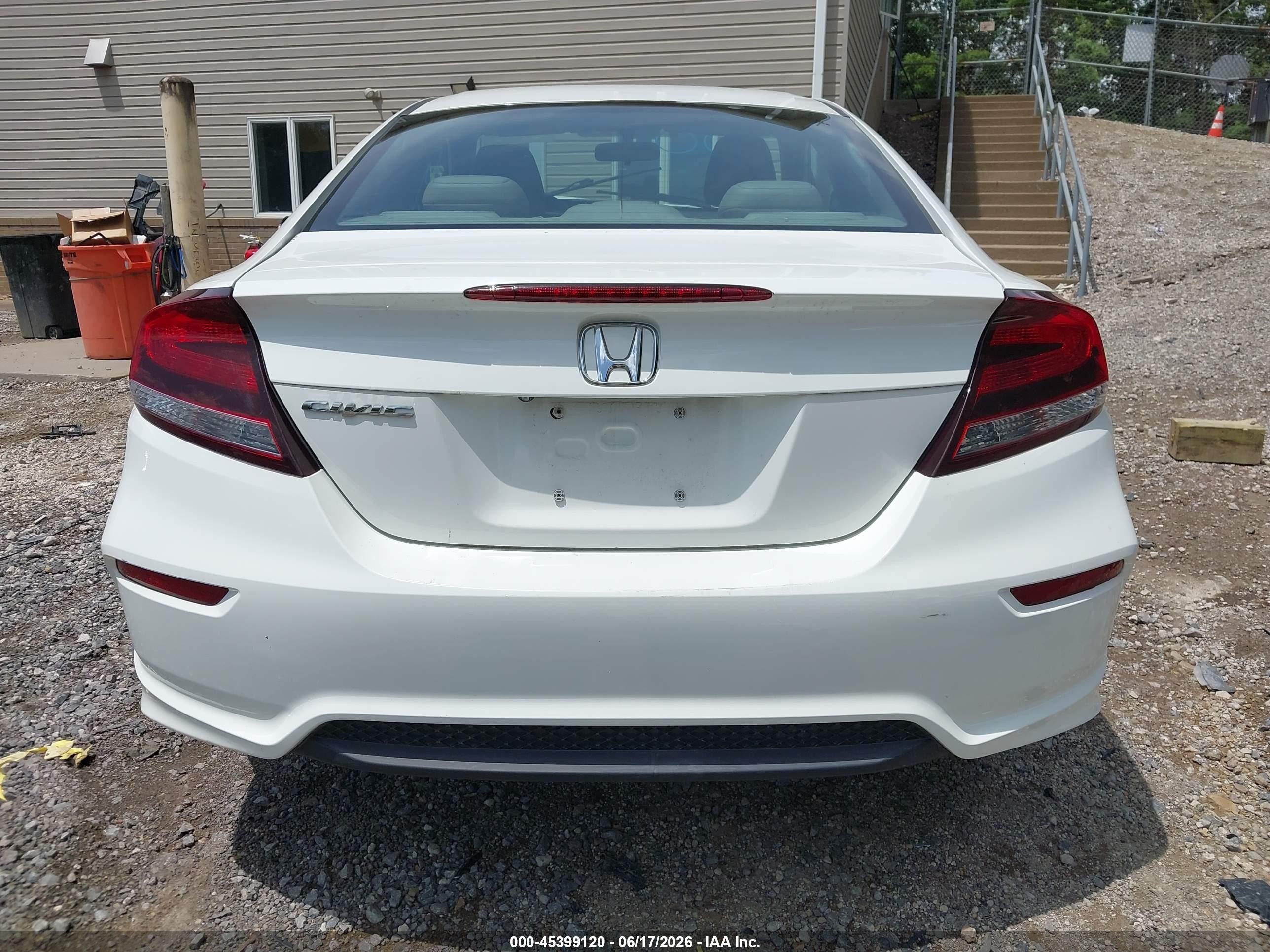 2015 Honda Civic Ex-l White vin: 2HGFG3B07FH510744