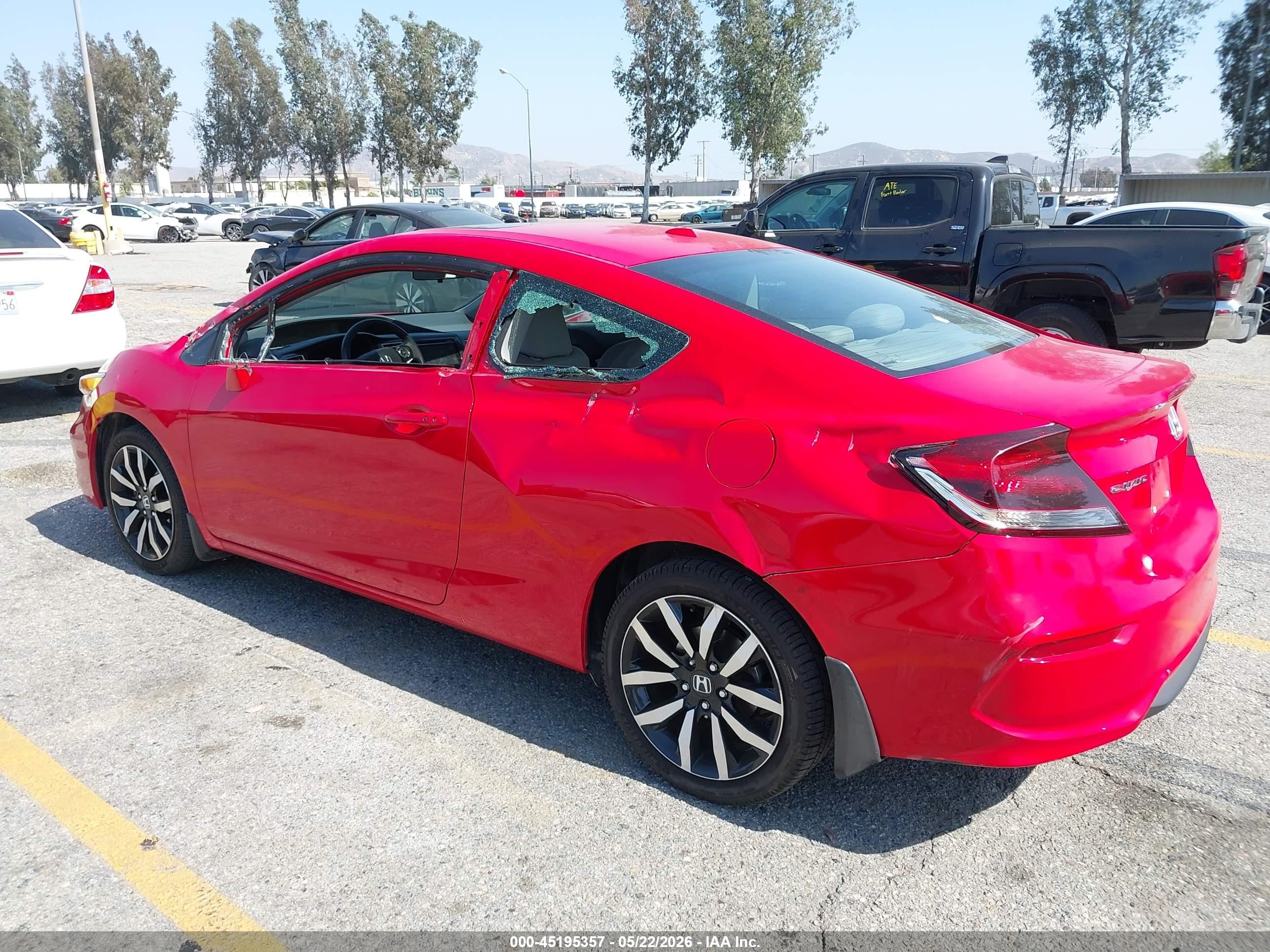 2015 Honda Civic Ex-l Red vin: 2HGFG3B07FH526054