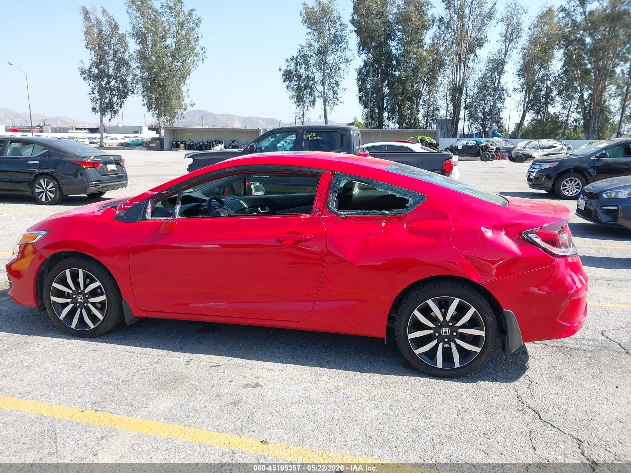2015 Honda Civic Ex-l Red vin: 2HGFG3B07FH526054