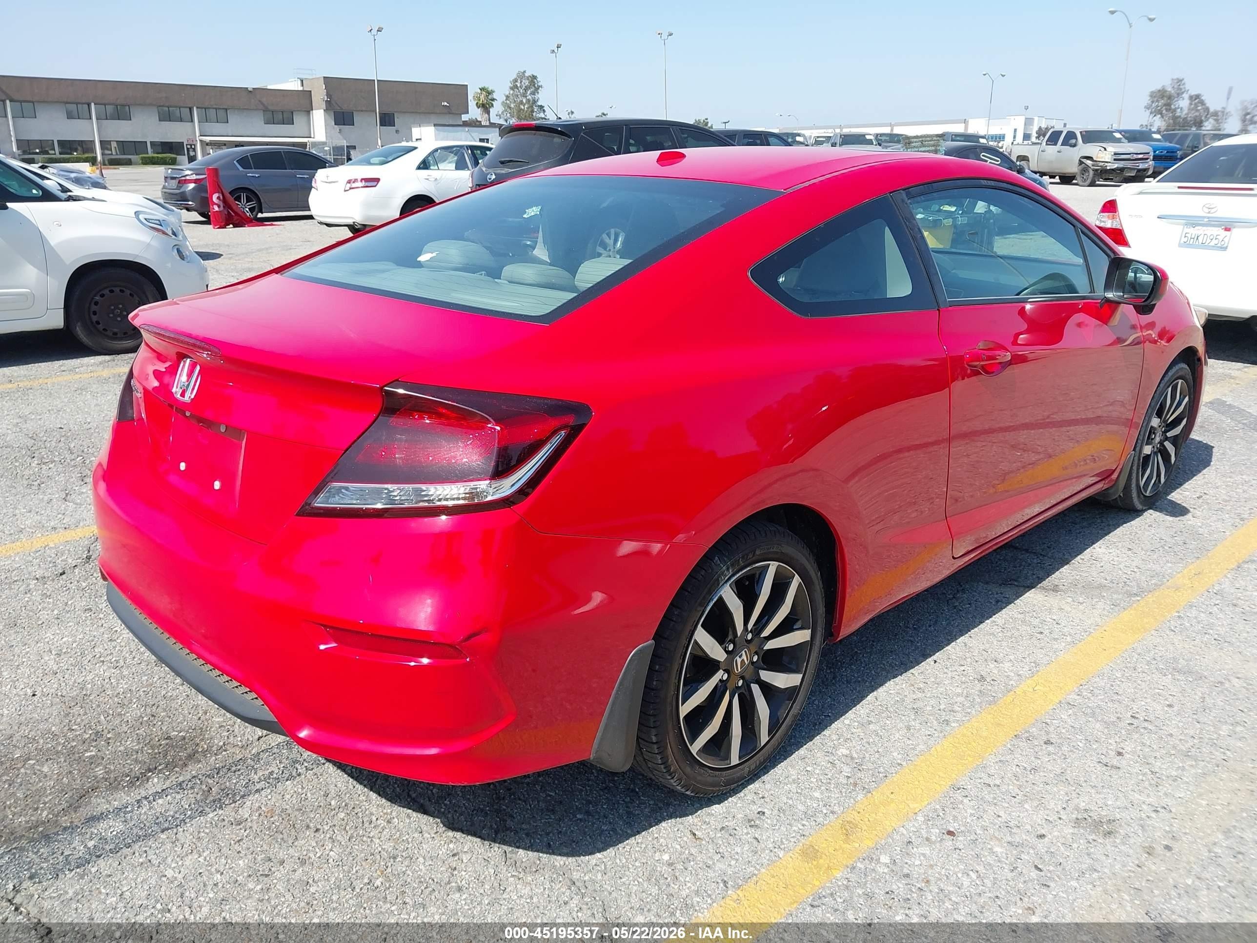 2015 Honda Civic Ex-l Red vin: 2HGFG3B07FH526054