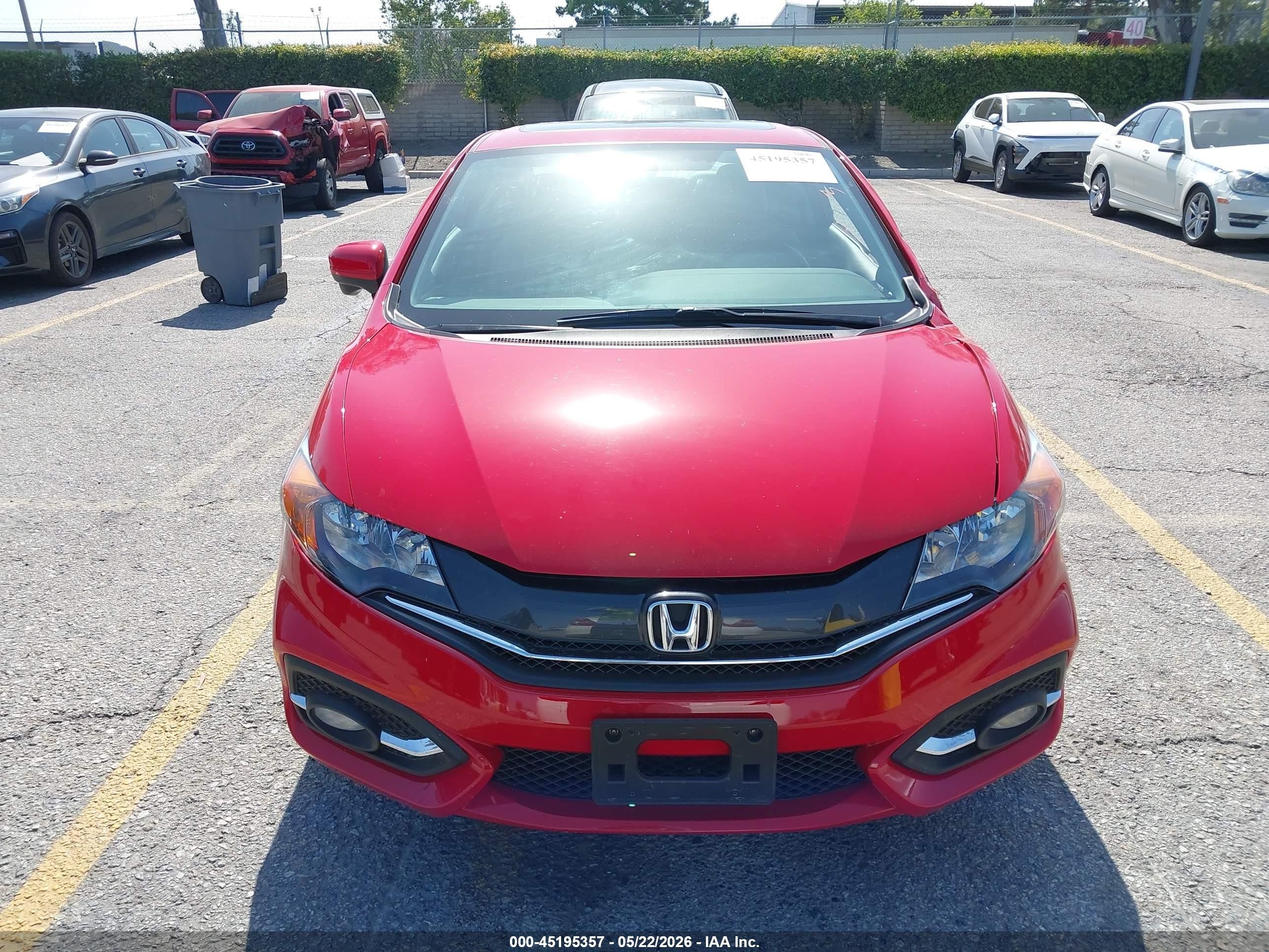 2015 Honda Civic Ex-l Red vin: 2HGFG3B07FH526054