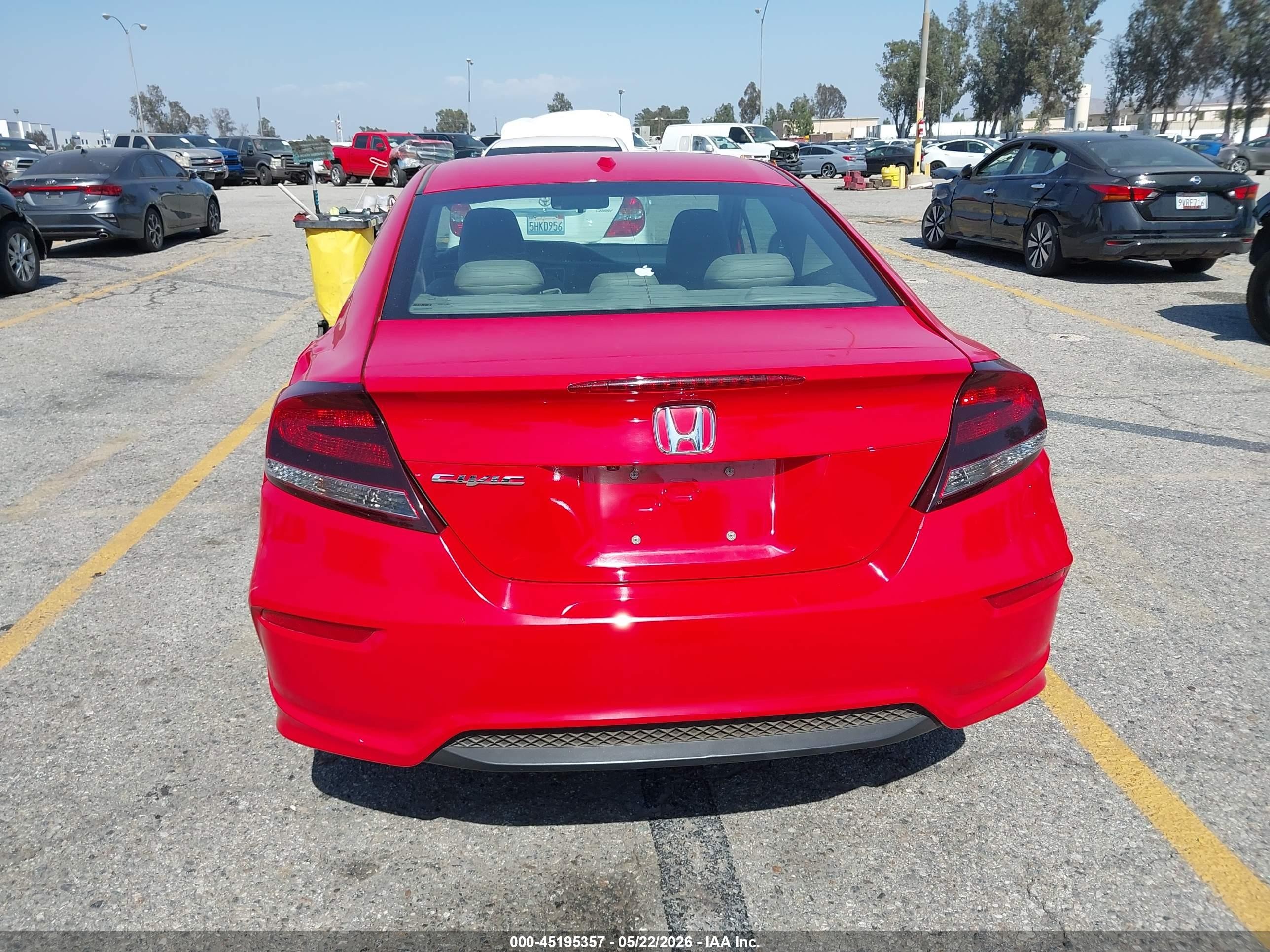 2015 Honda Civic Ex-l Red vin: 2HGFG3B07FH526054