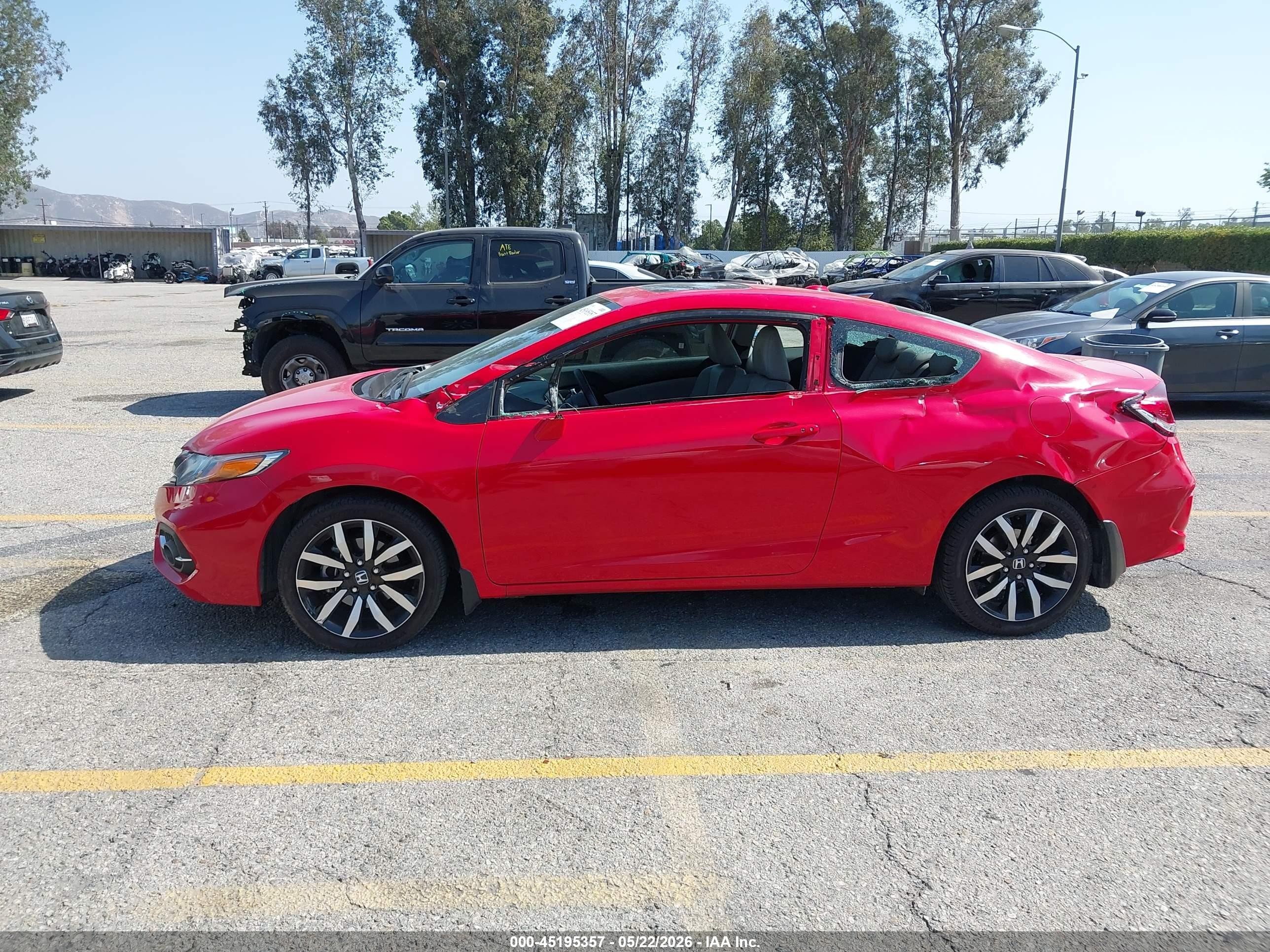 2015 Honda Civic Ex-l Red vin: 2HGFG3B07FH526054
