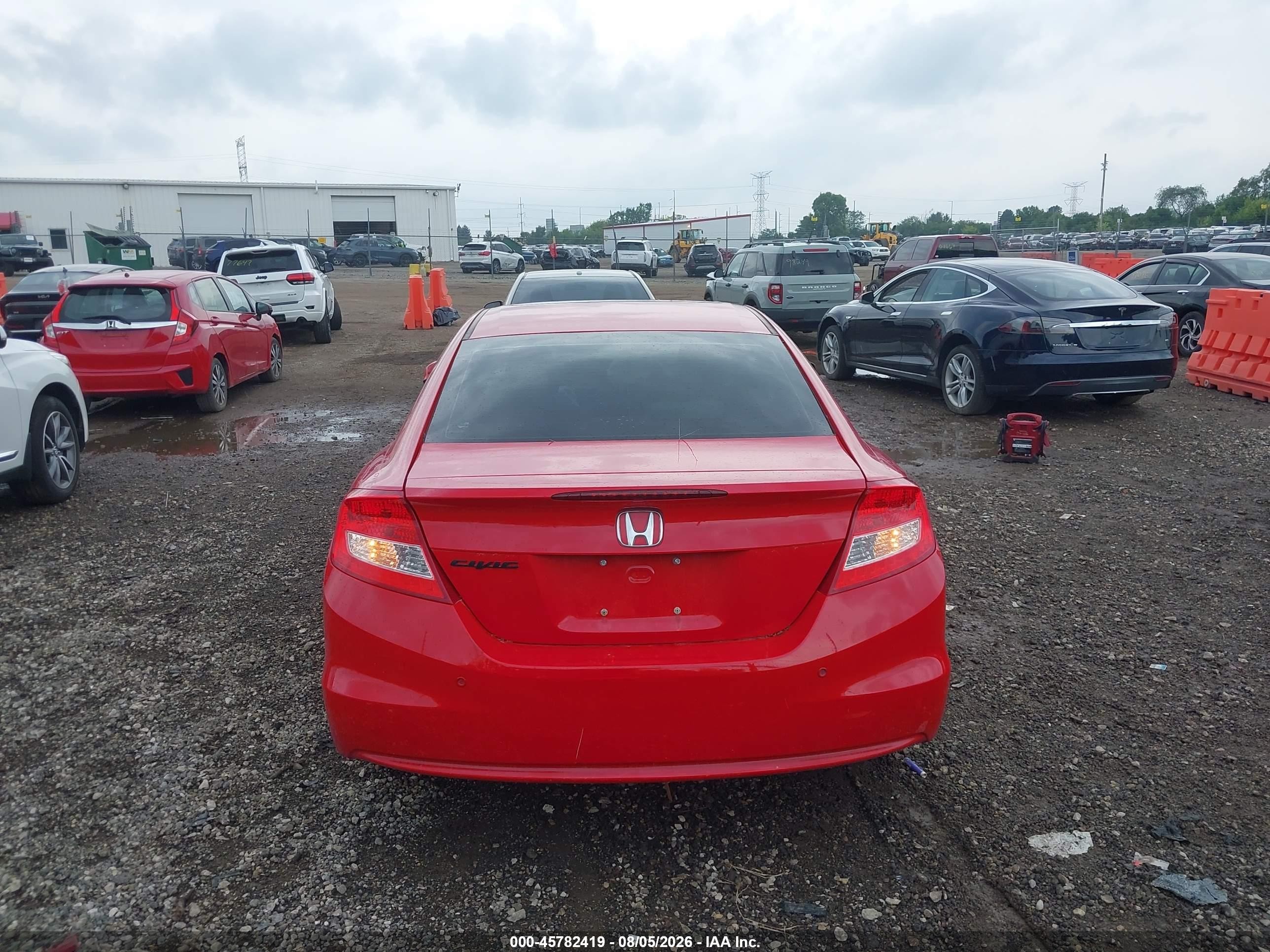2012 Honda Civic Ex-l Red vin: 2HGFG3B08CH525524