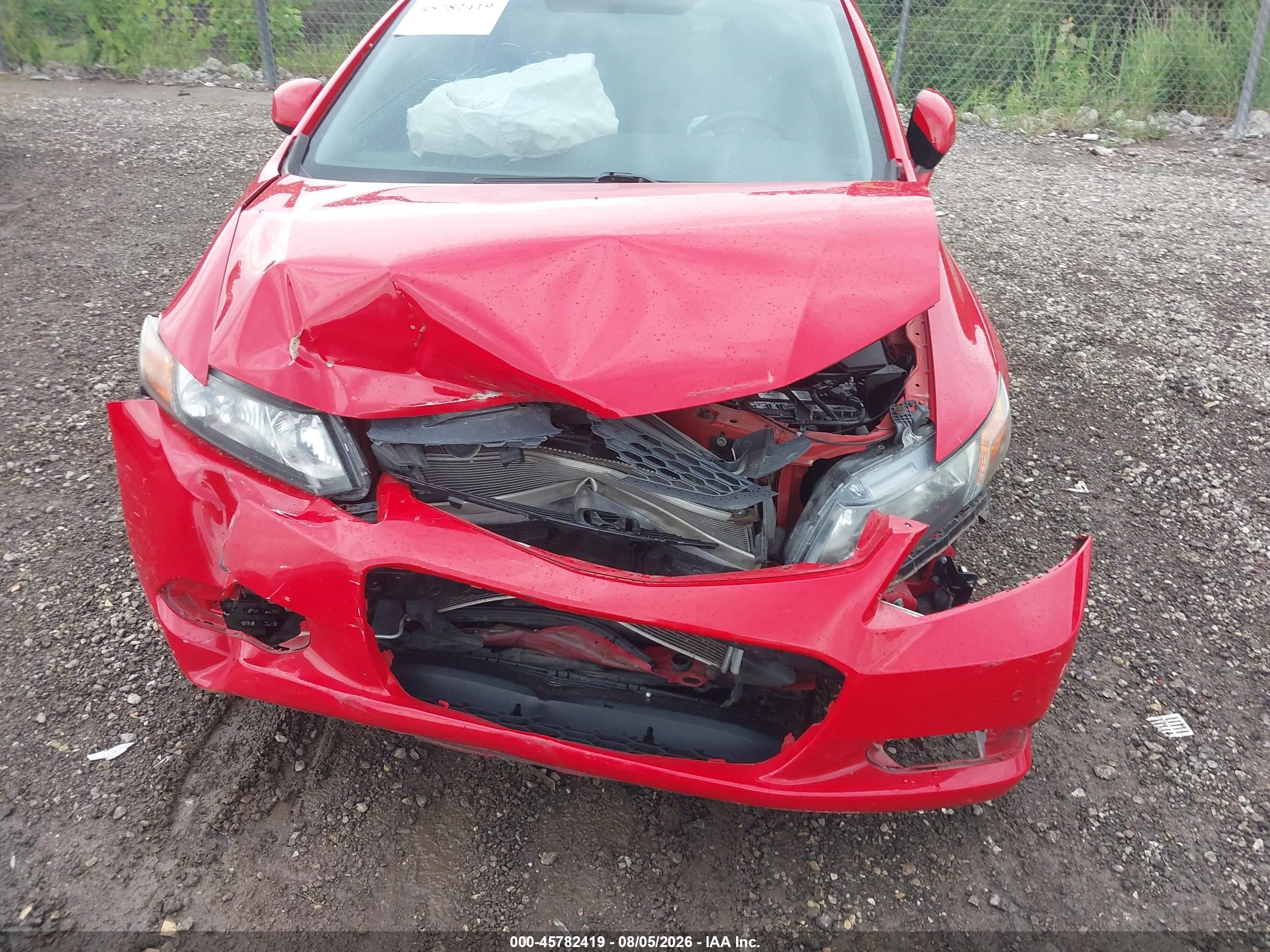 2012 Honda Civic Ex-l Red vin: 2HGFG3B08CH525524