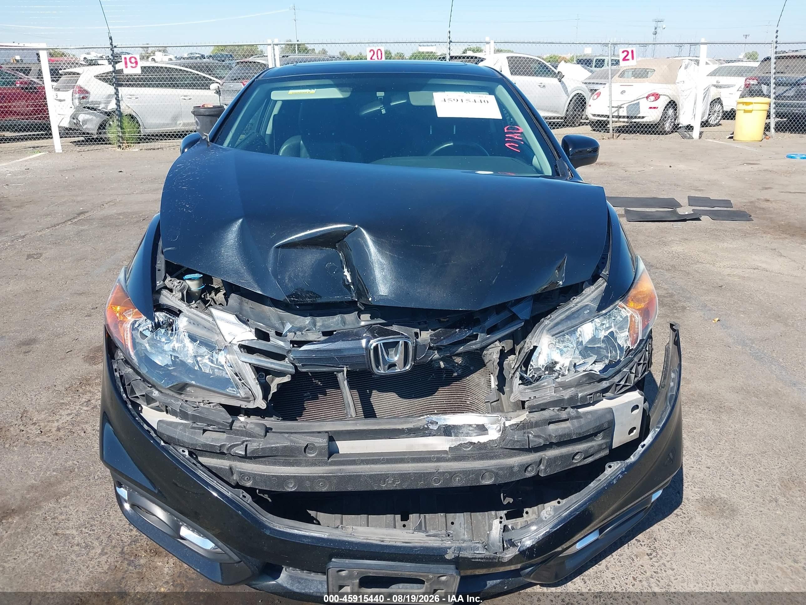 2014 Honda Civic Ex-l Black vin: 2HGFG3B08EH510928