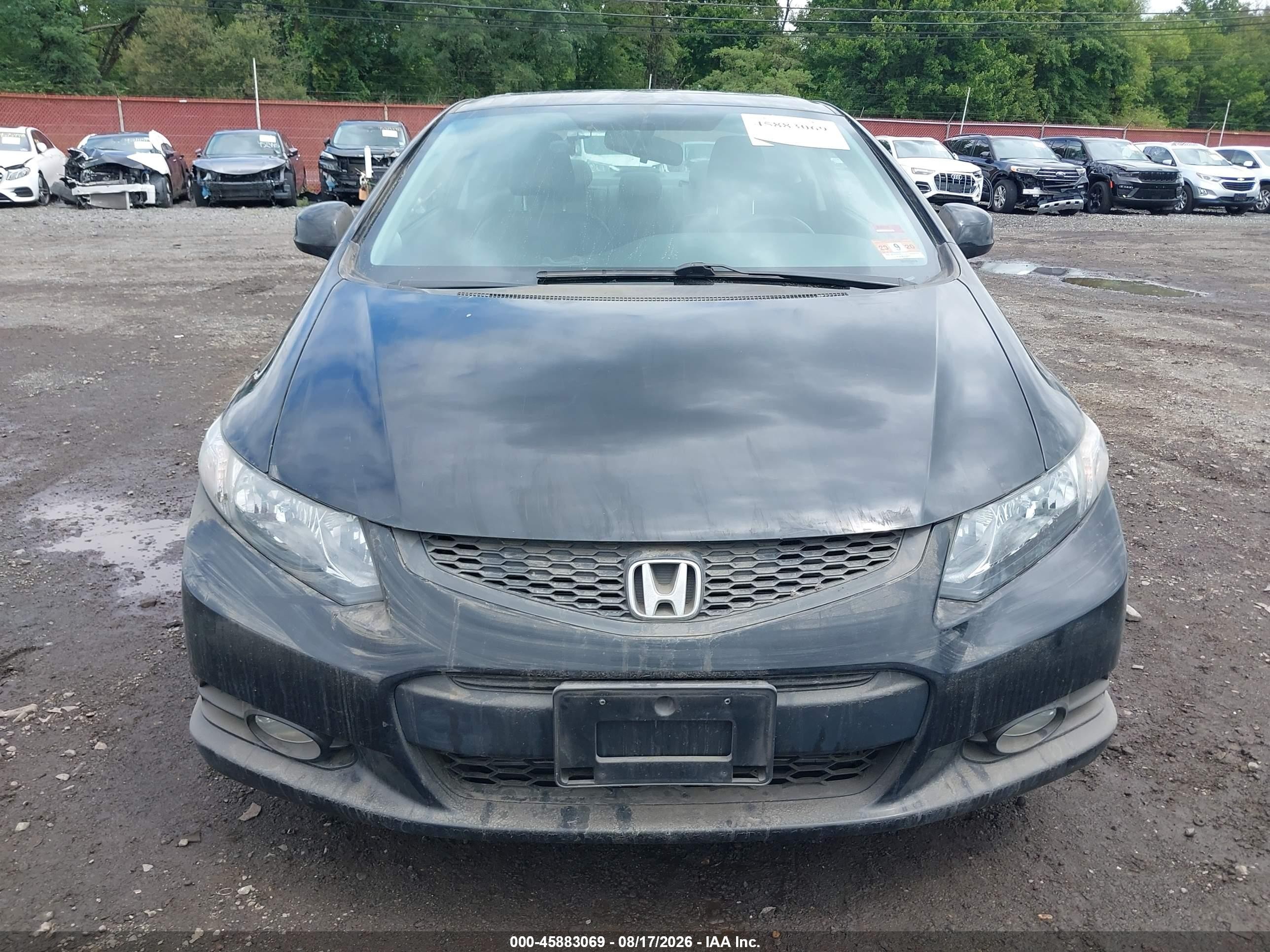 2013 Honda Civic Ex-l Black vin: 2HGFG3B09DH518325