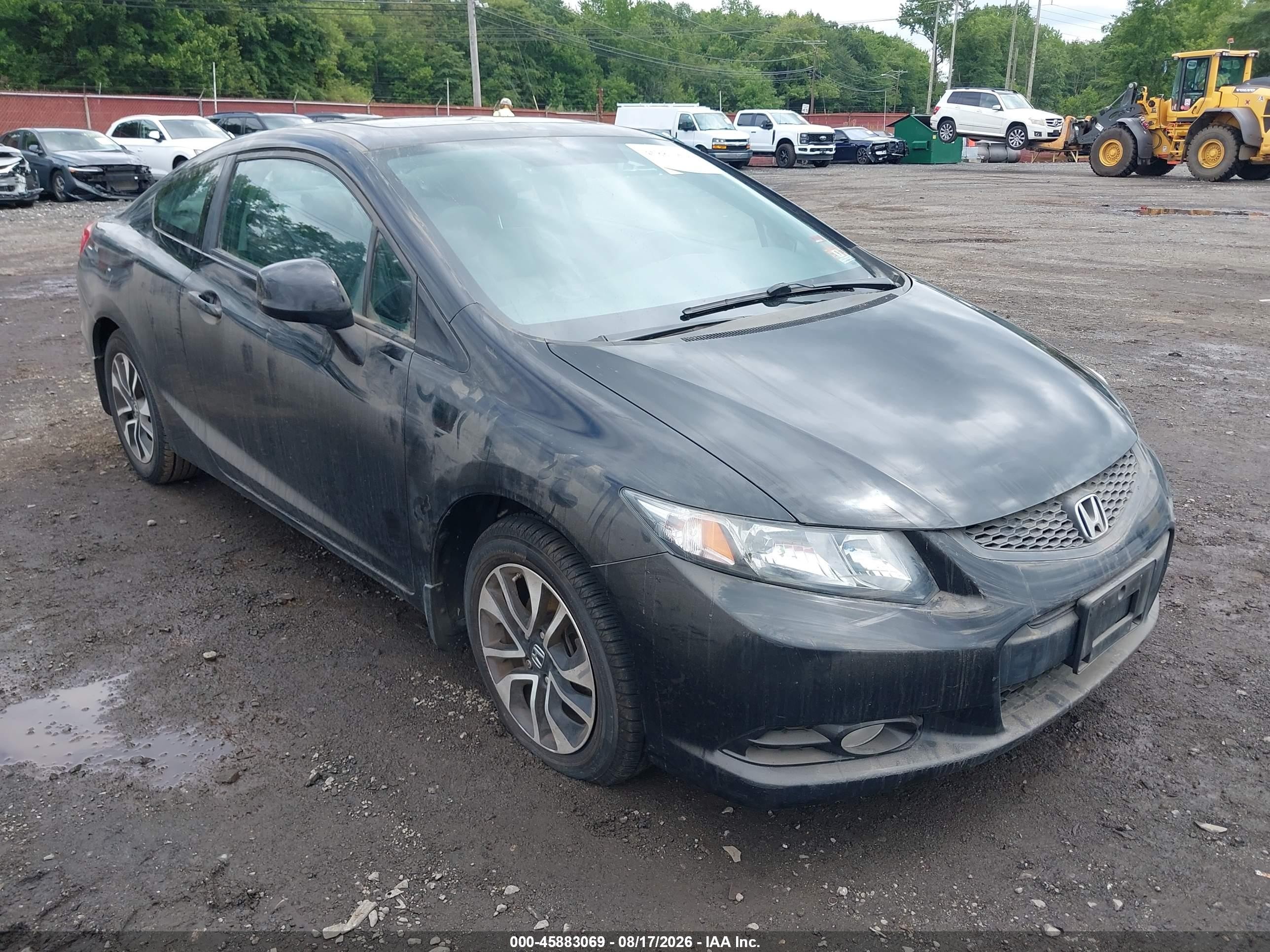 2013 Honda Civic Ex-l Black vin: 2HGFG3B09DH518325