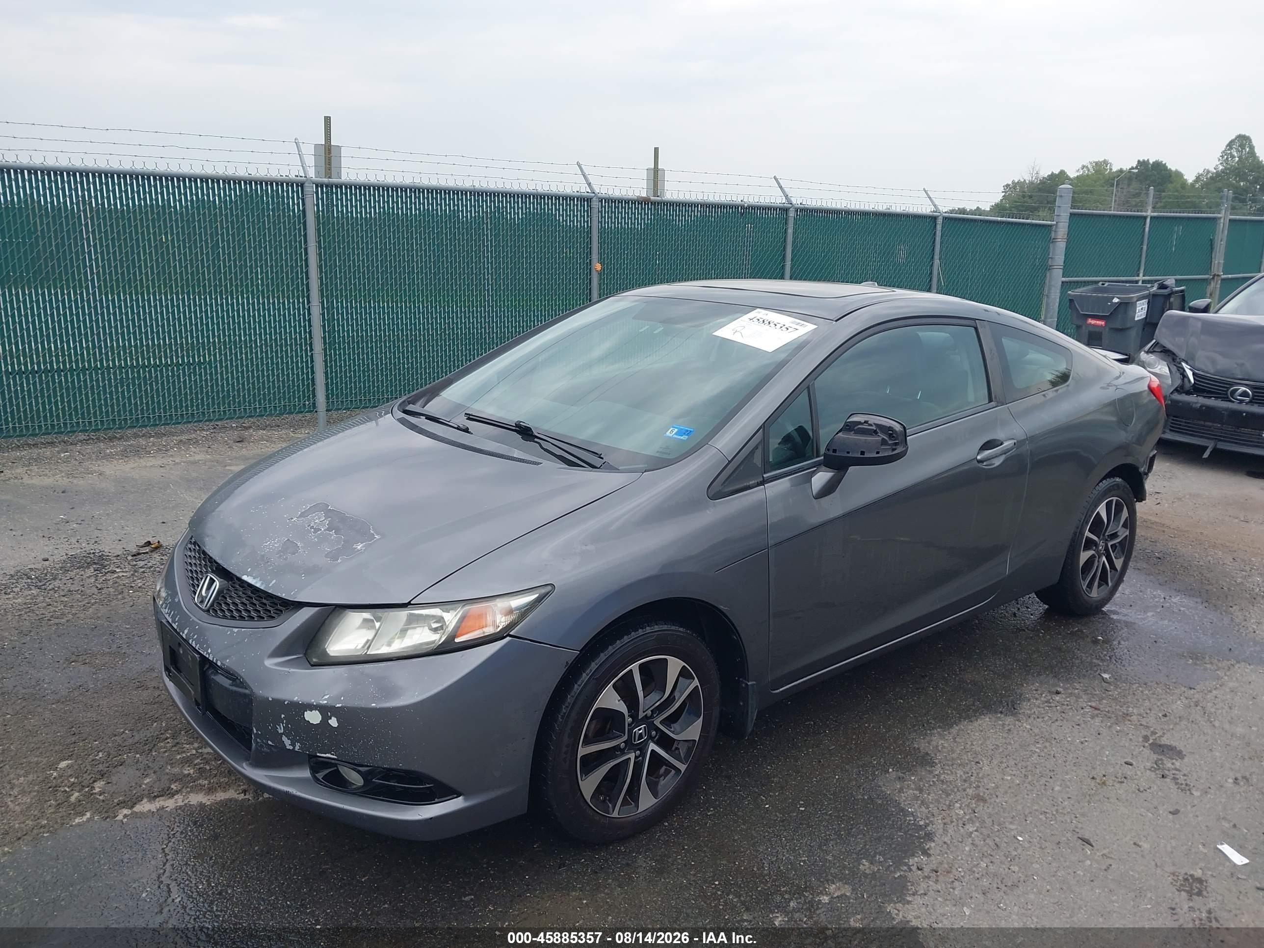 2013 Honda Civic Ex-l Gray vin: 2HGFG3B09DH519152