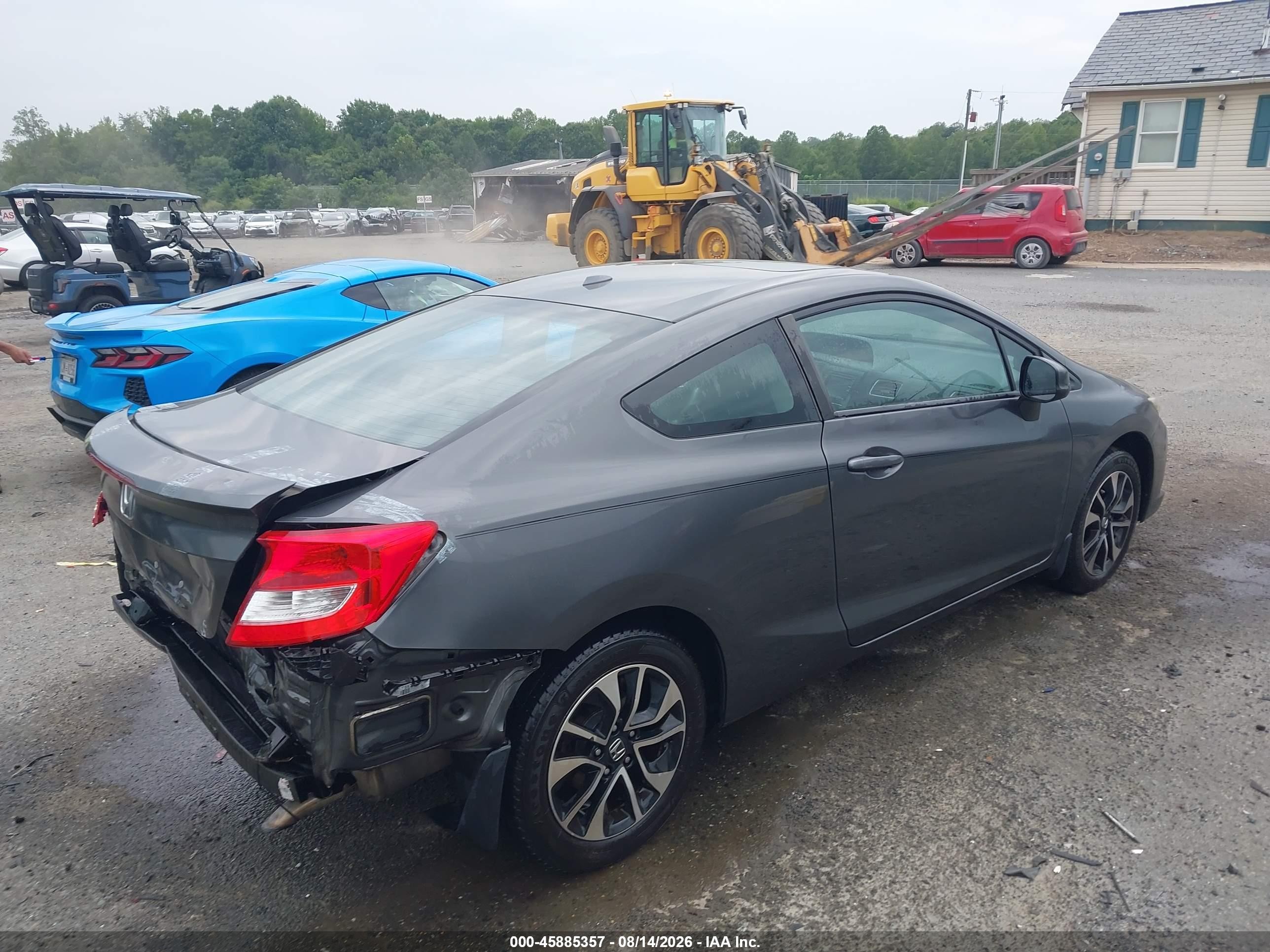 2013 Honda Civic Ex-l Gray vin: 2HGFG3B09DH519152