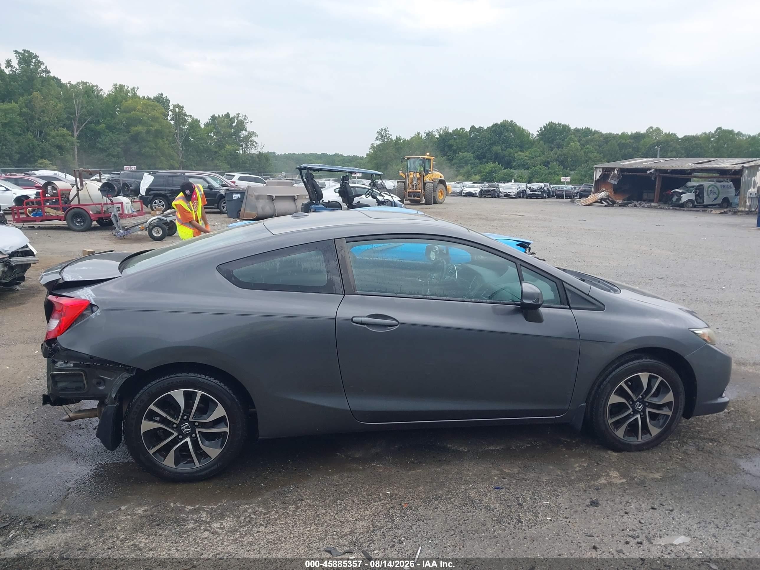 2013 Honda Civic Ex-l Gray vin: 2HGFG3B09DH519152