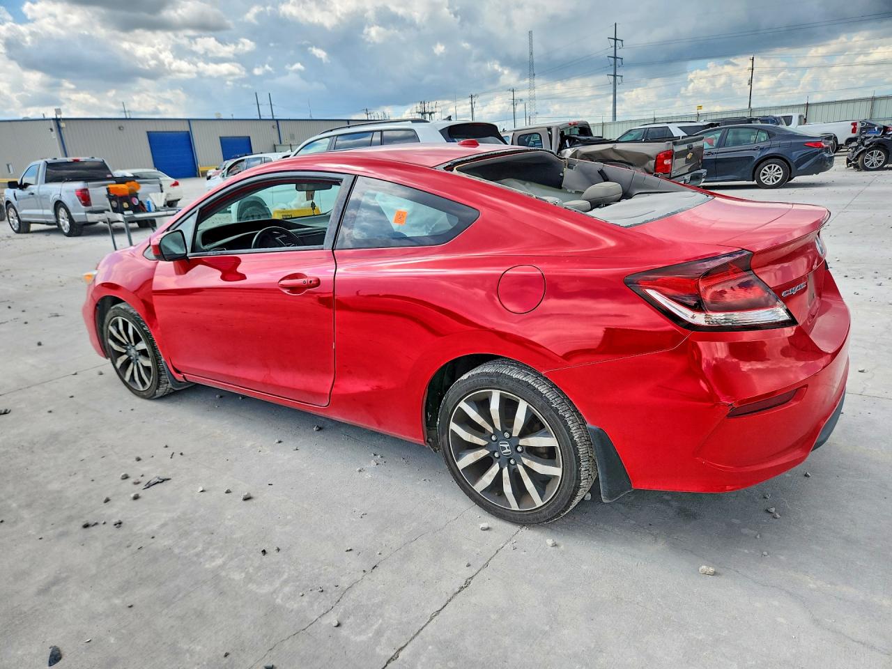 2015 Honda Civic Exl Red vin: 2HGFG3B09FH504704