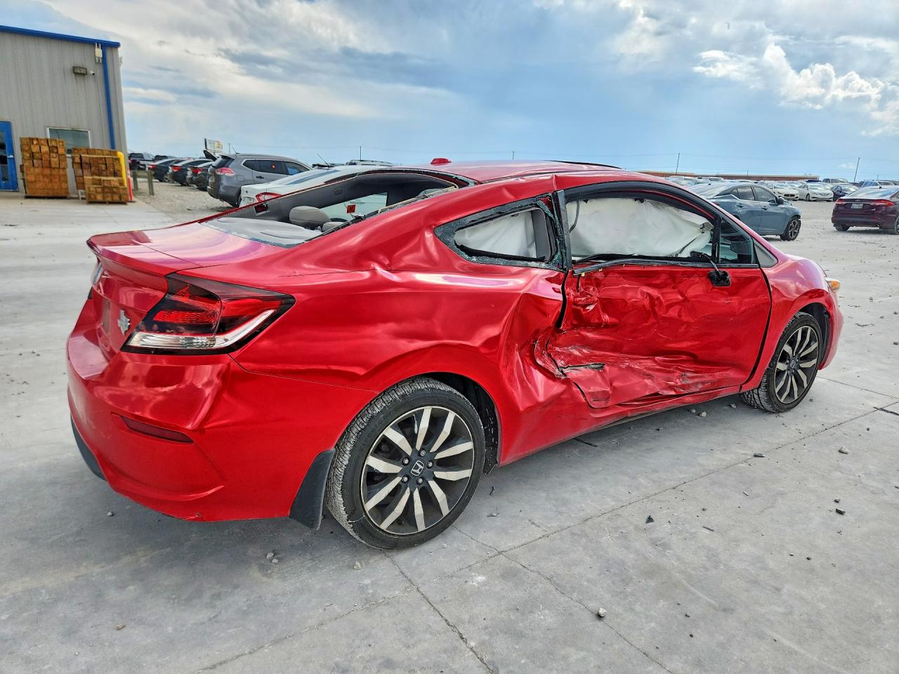2015 Honda Civic Exl Red vin: 2HGFG3B09FH504704