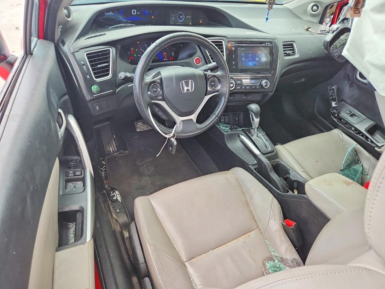 2015 Honda Civic Exl Red vin: 2HGFG3B09FH504704