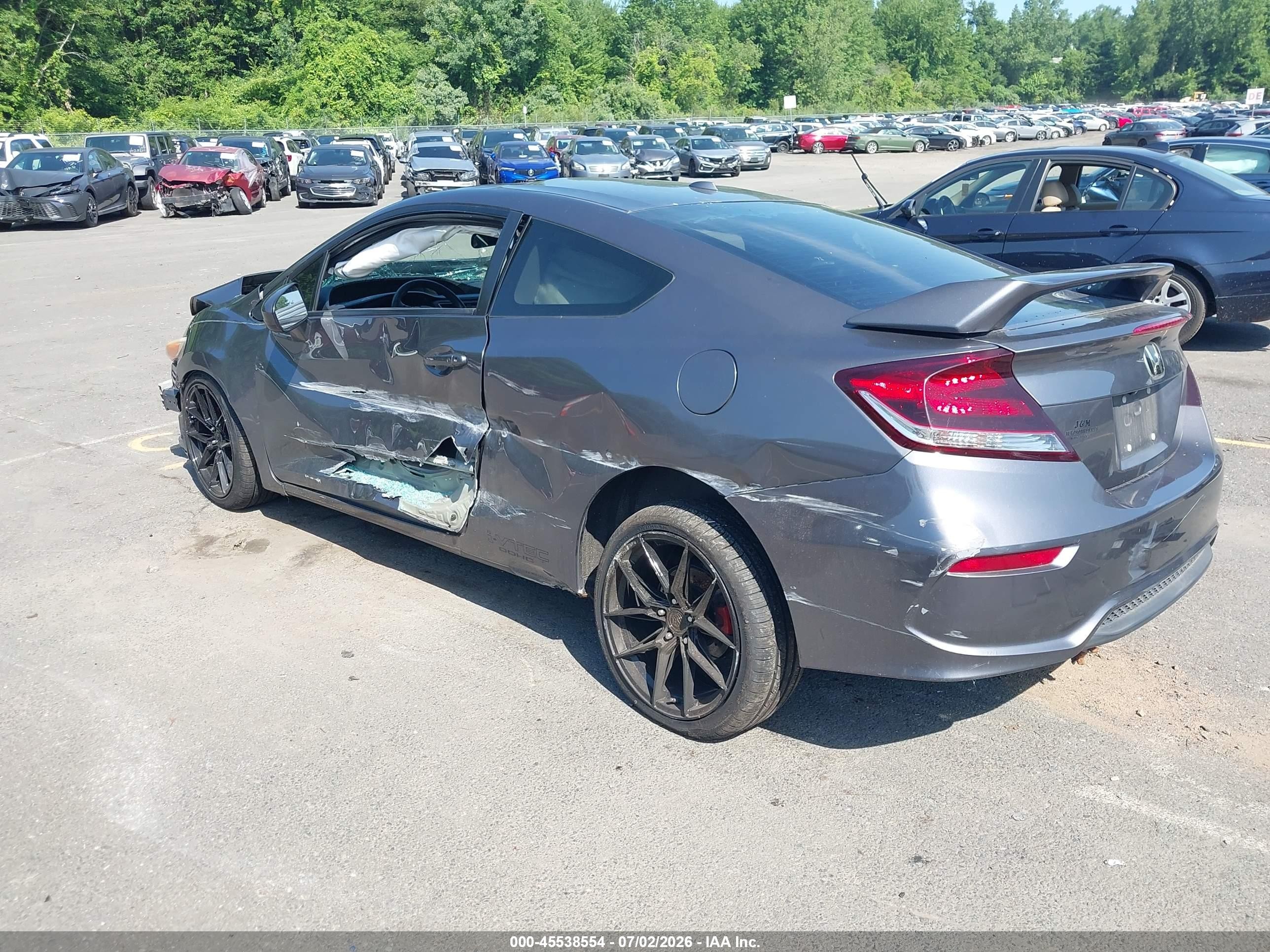 2015 Honda Civic Ex-l Gray vin: 2HGFG3B09FH509370