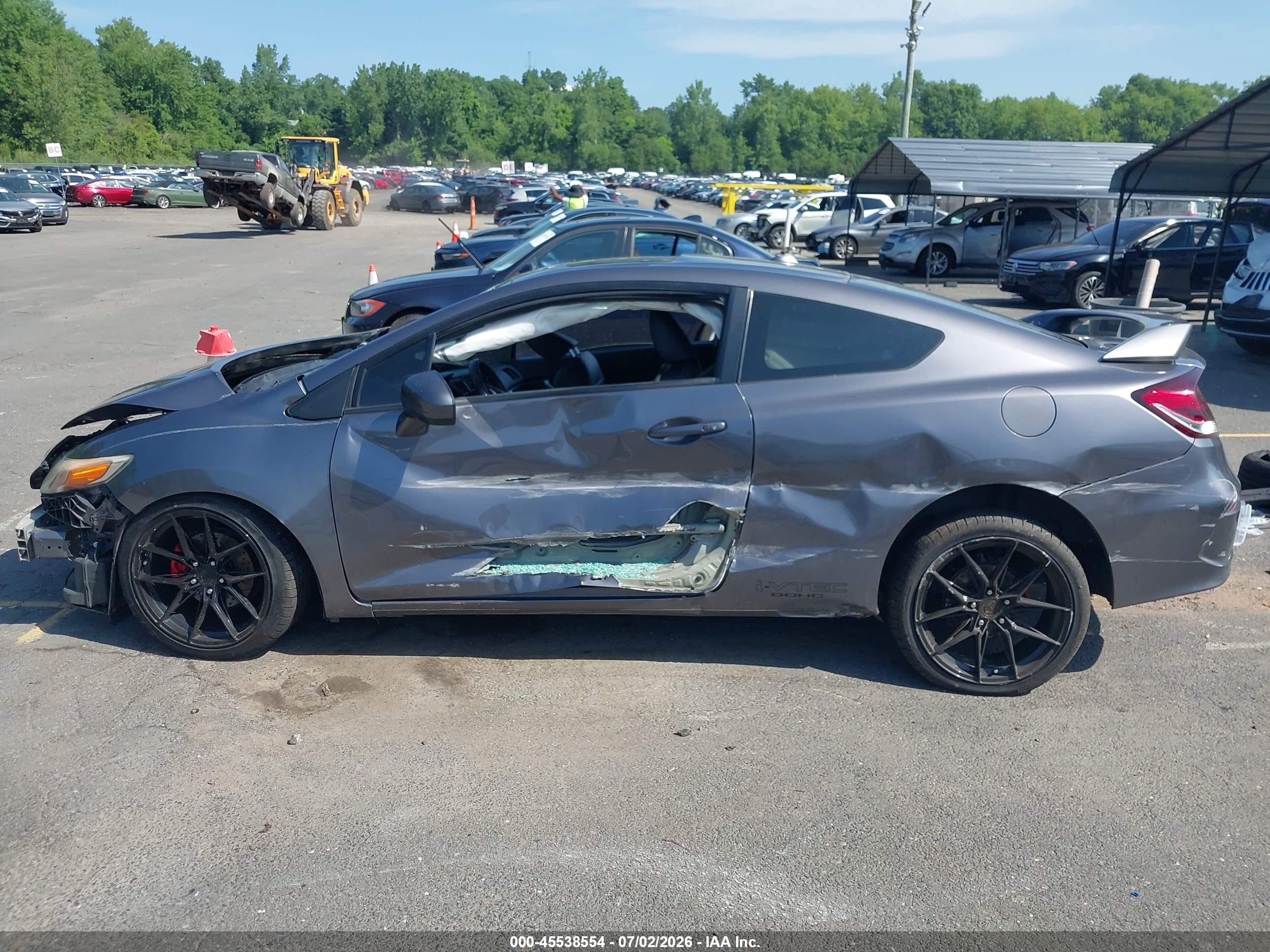2015 Honda Civic Ex-l Gray vin: 2HGFG3B09FH509370