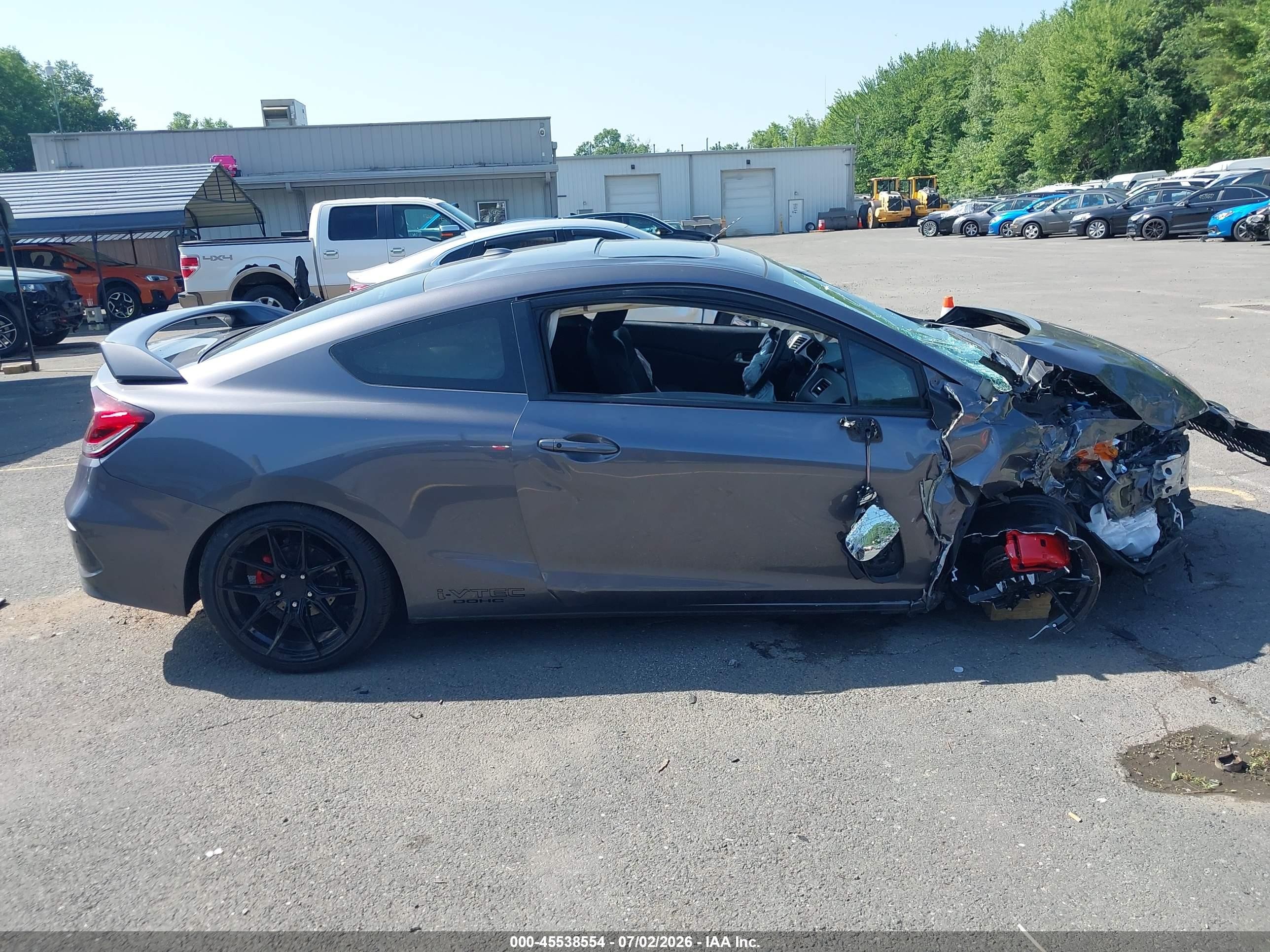2015 Honda Civic Ex-l Gray vin: 2HGFG3B09FH509370