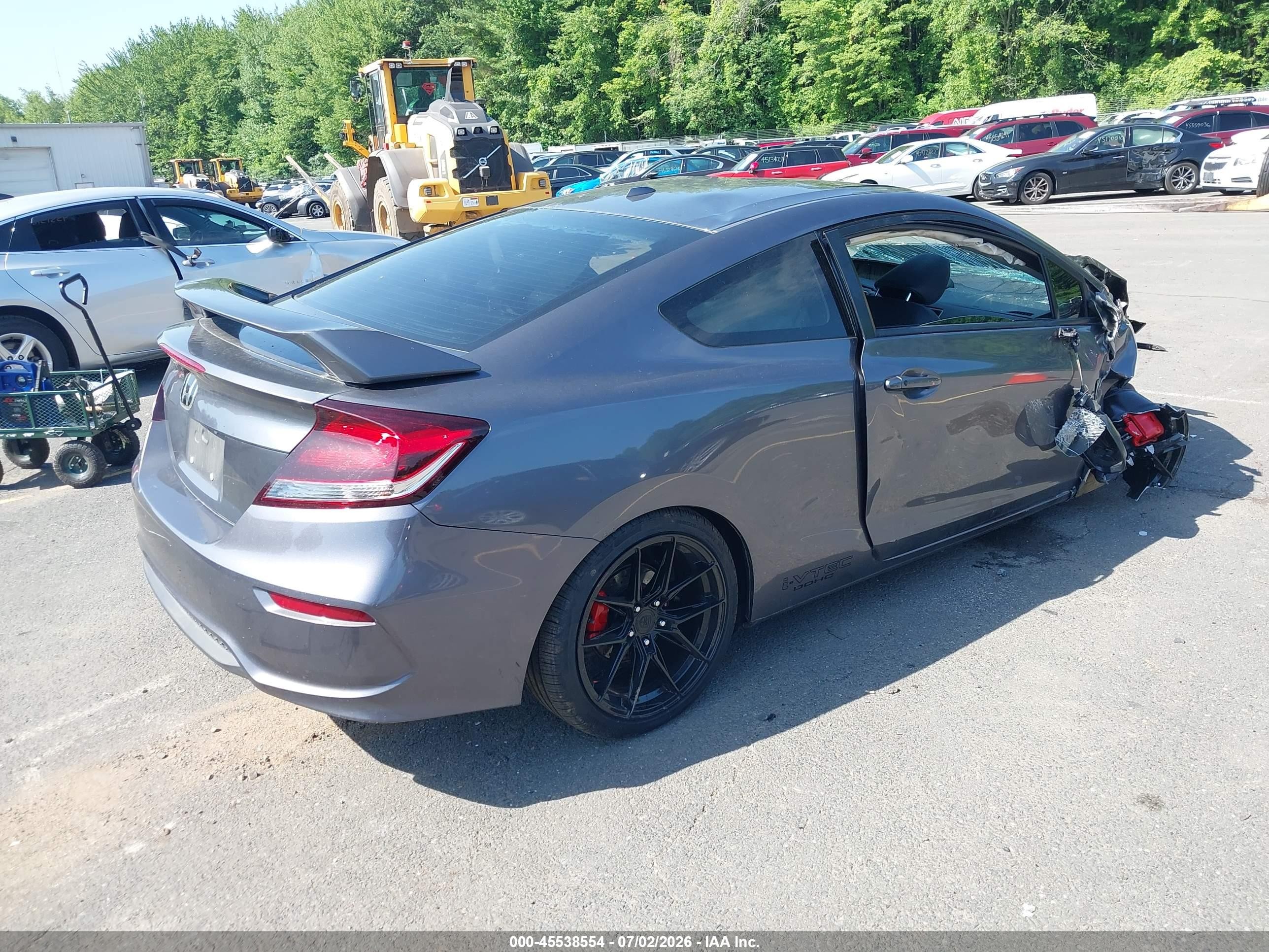 2015 Honda Civic Ex-l Gray vin: 2HGFG3B09FH509370