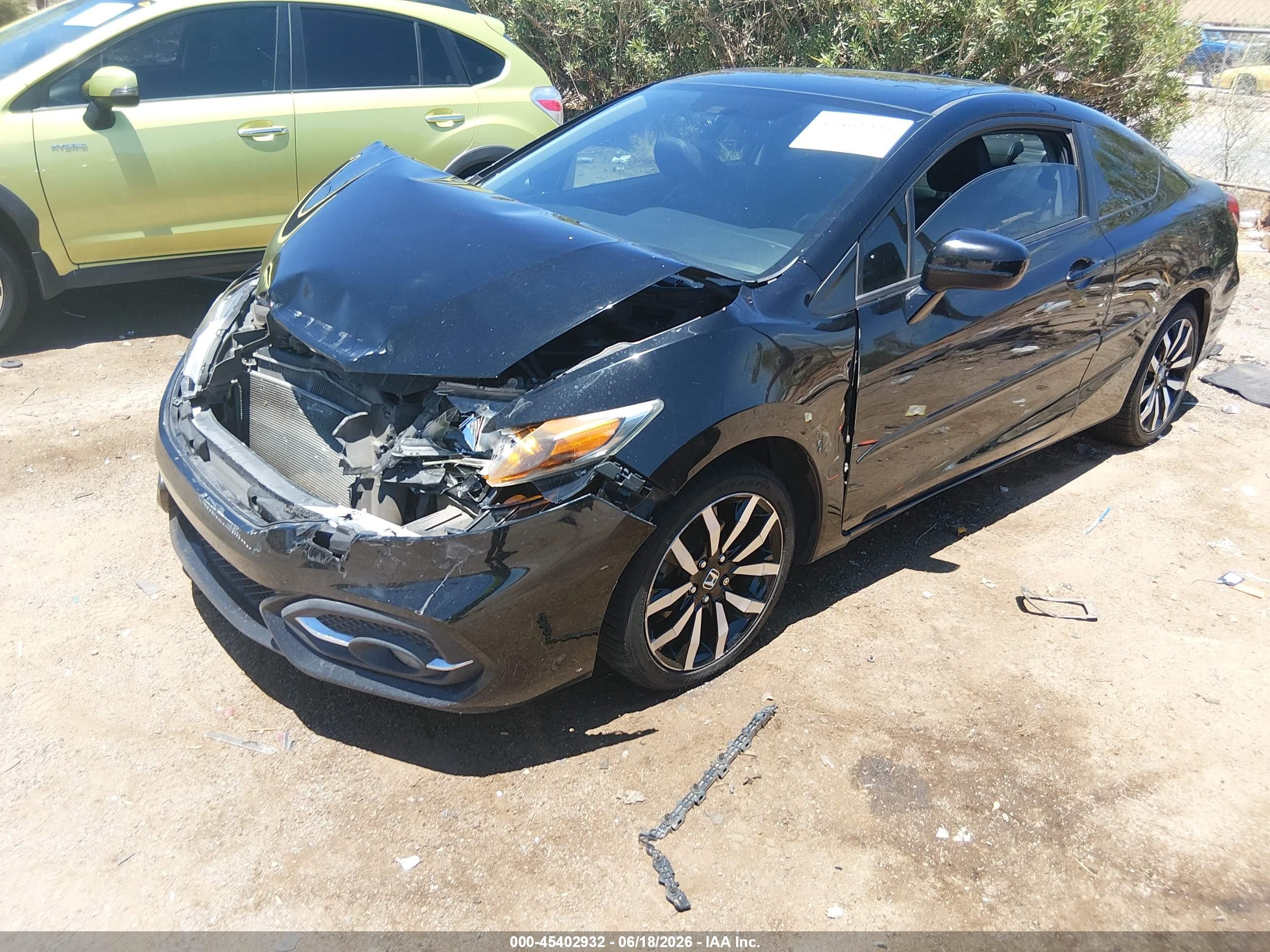 2015 Honda Civic Ex-l Black vin: 2HGFG3B09FH529702