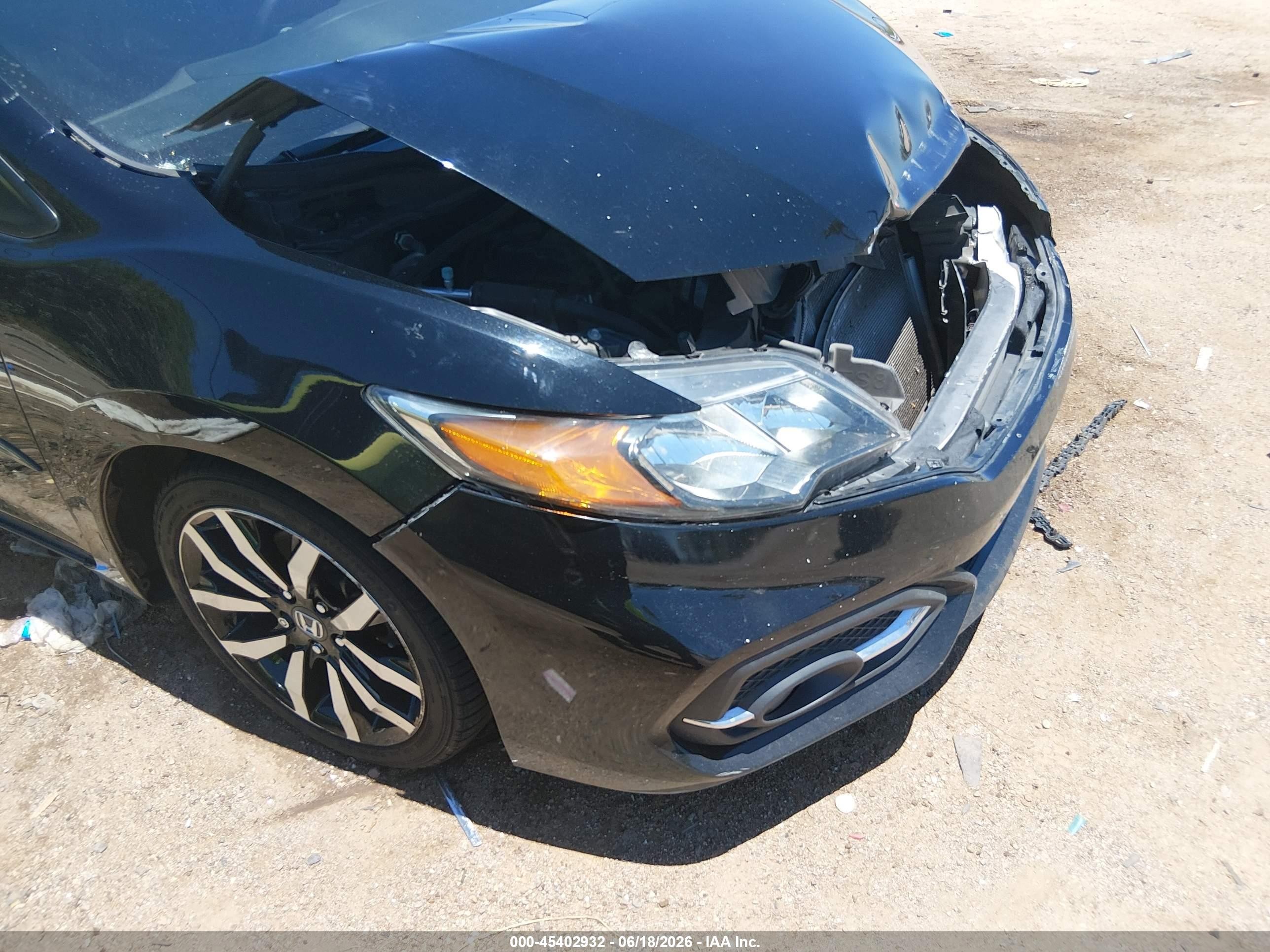 2015 Honda Civic Ex-l Black vin: 2HGFG3B09FH529702