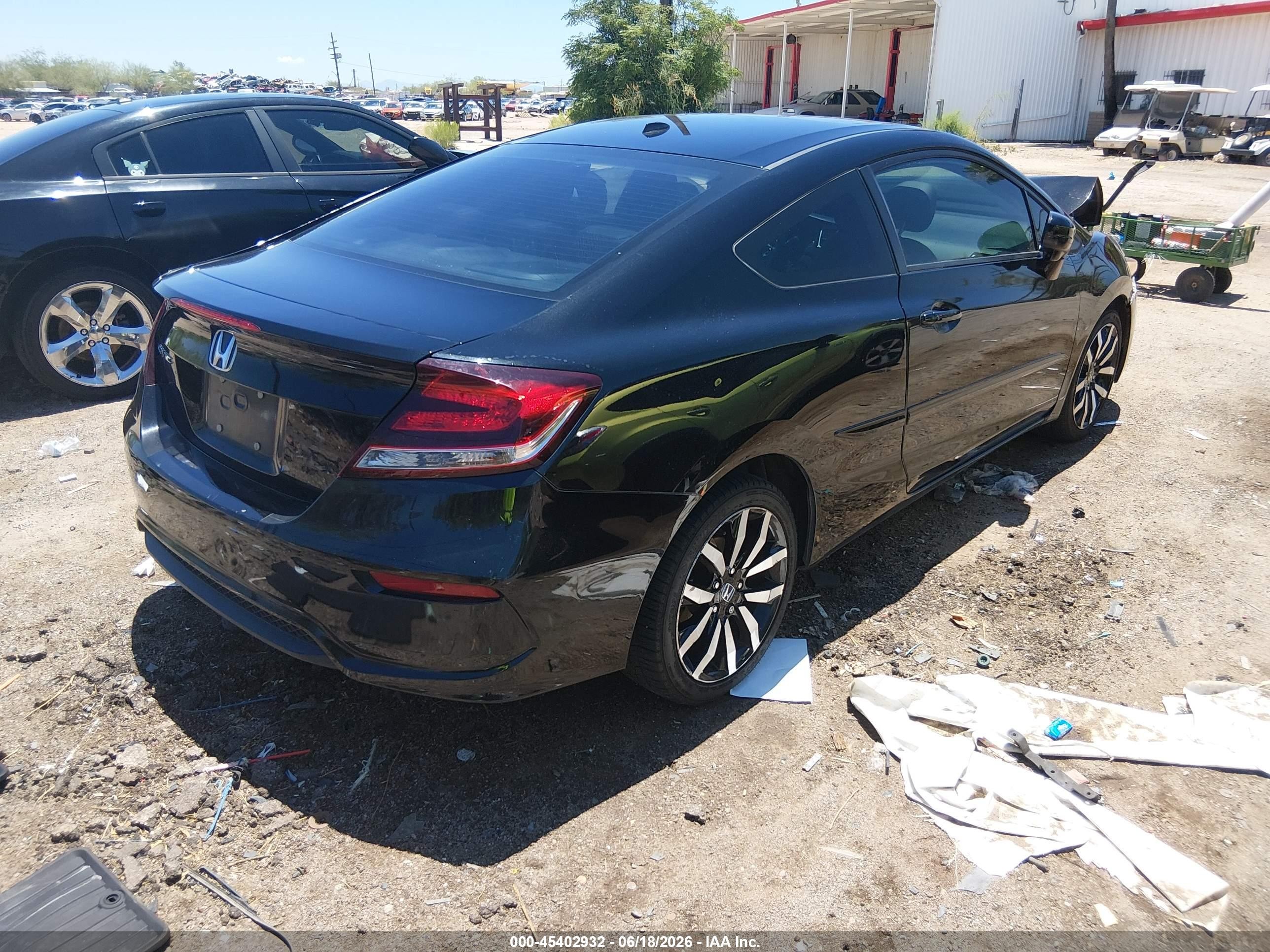 2015 Honda Civic Ex-l Black vin: 2HGFG3B09FH529702