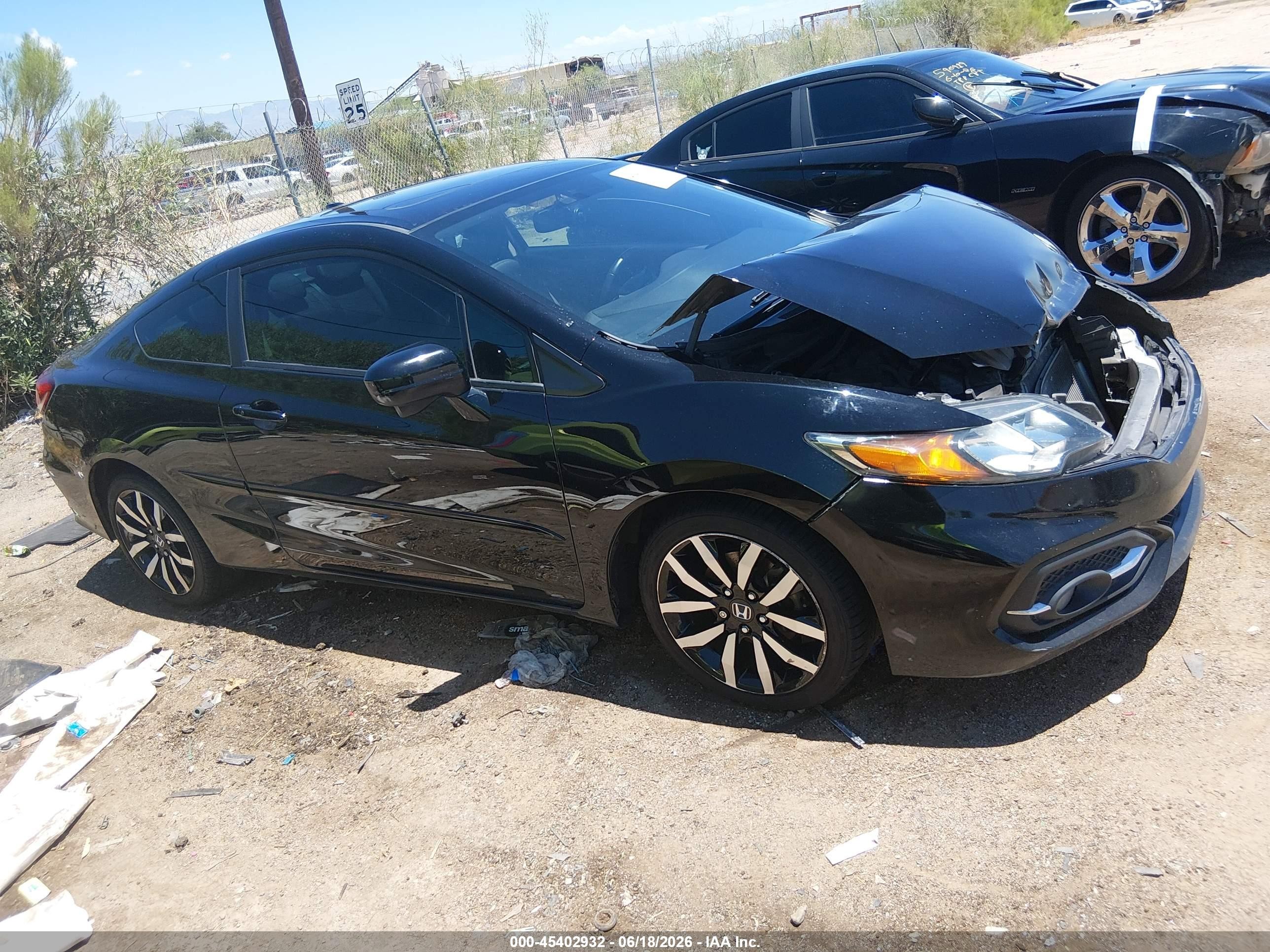 2015 Honda Civic Ex-l Black vin: 2HGFG3B09FH529702