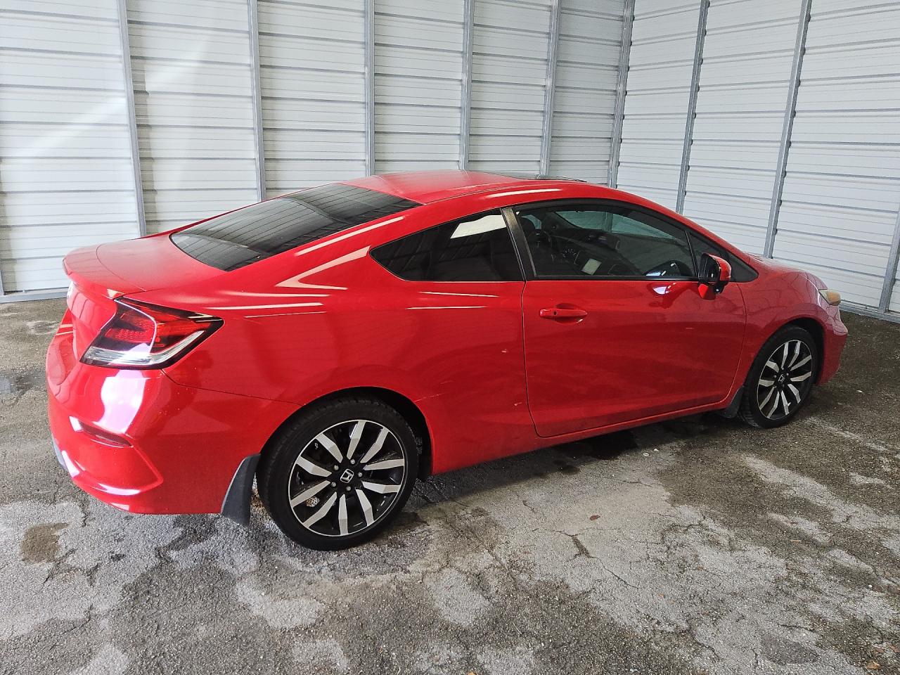 2015 Honda Civic Exl Красный vin: 2HGFG3B09FH531028 Damage: Right Qtr Panel, Dent(S) W/ Paint Dmg, 7 To 8 Inches