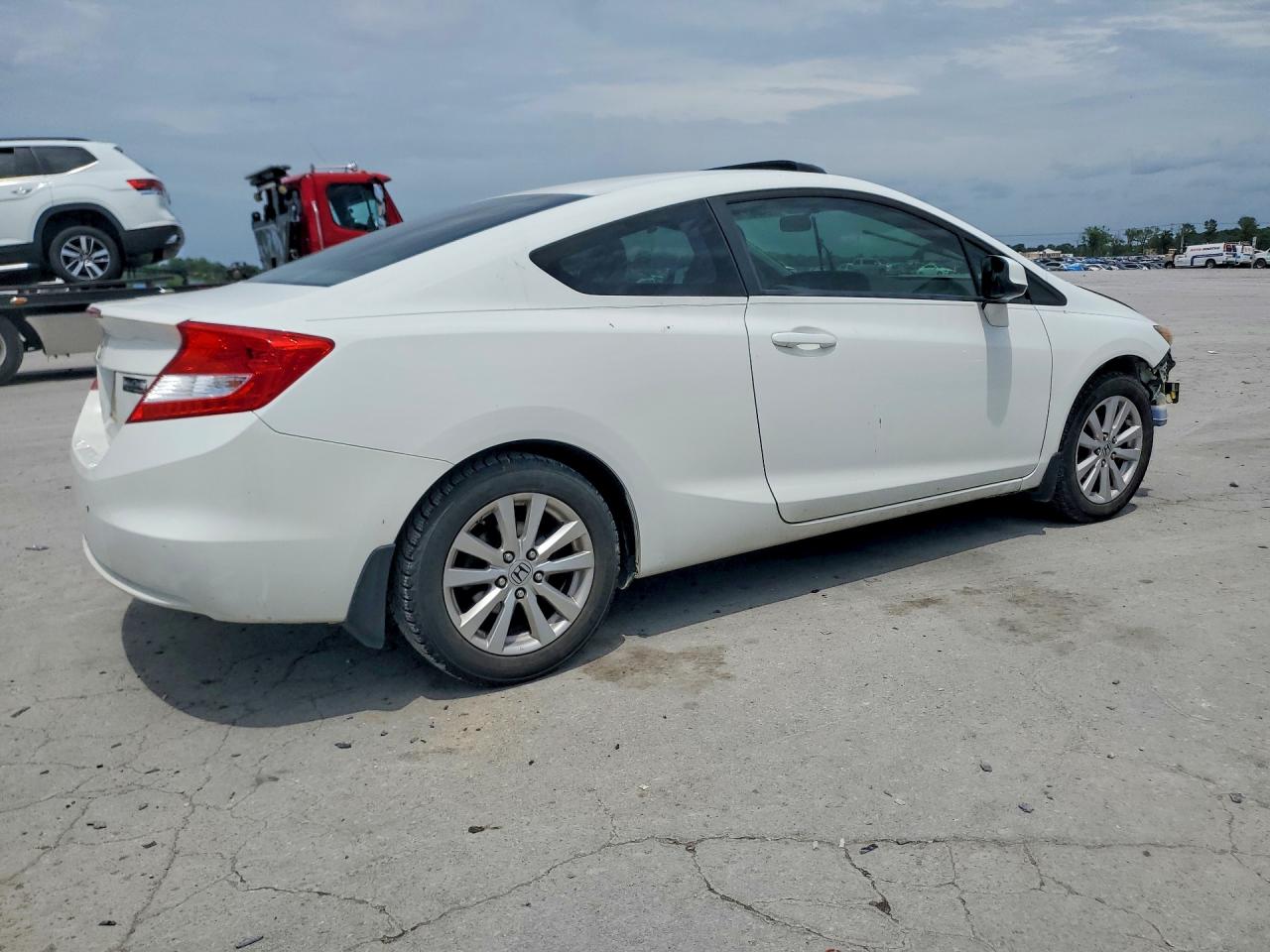 2012 Honda Civic Exl White vin: 2HGFG3B0XCH525072