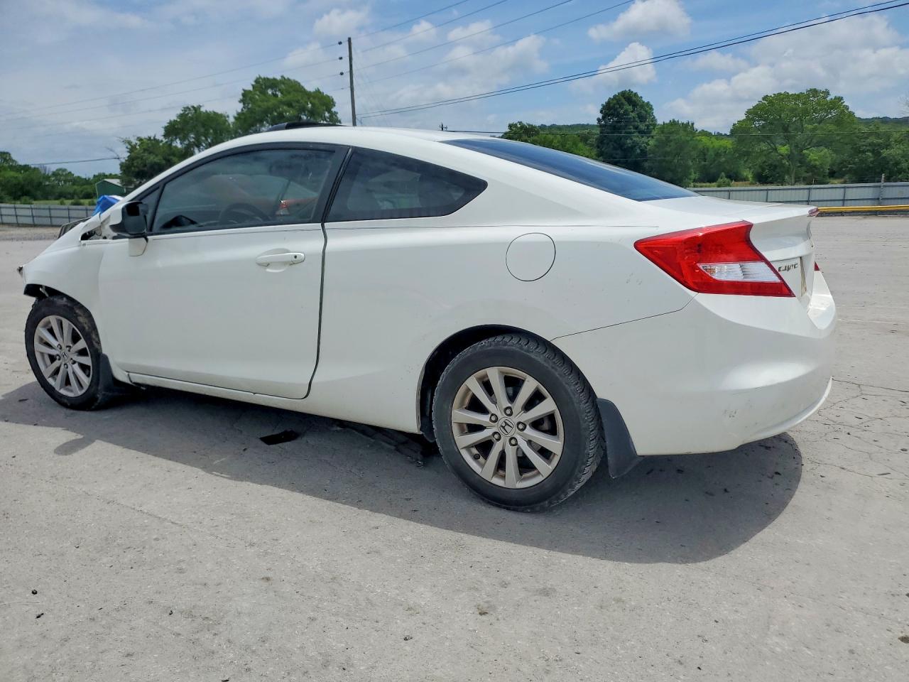 2012 Honda Civic Exl White vin: 2HGFG3B0XCH525072